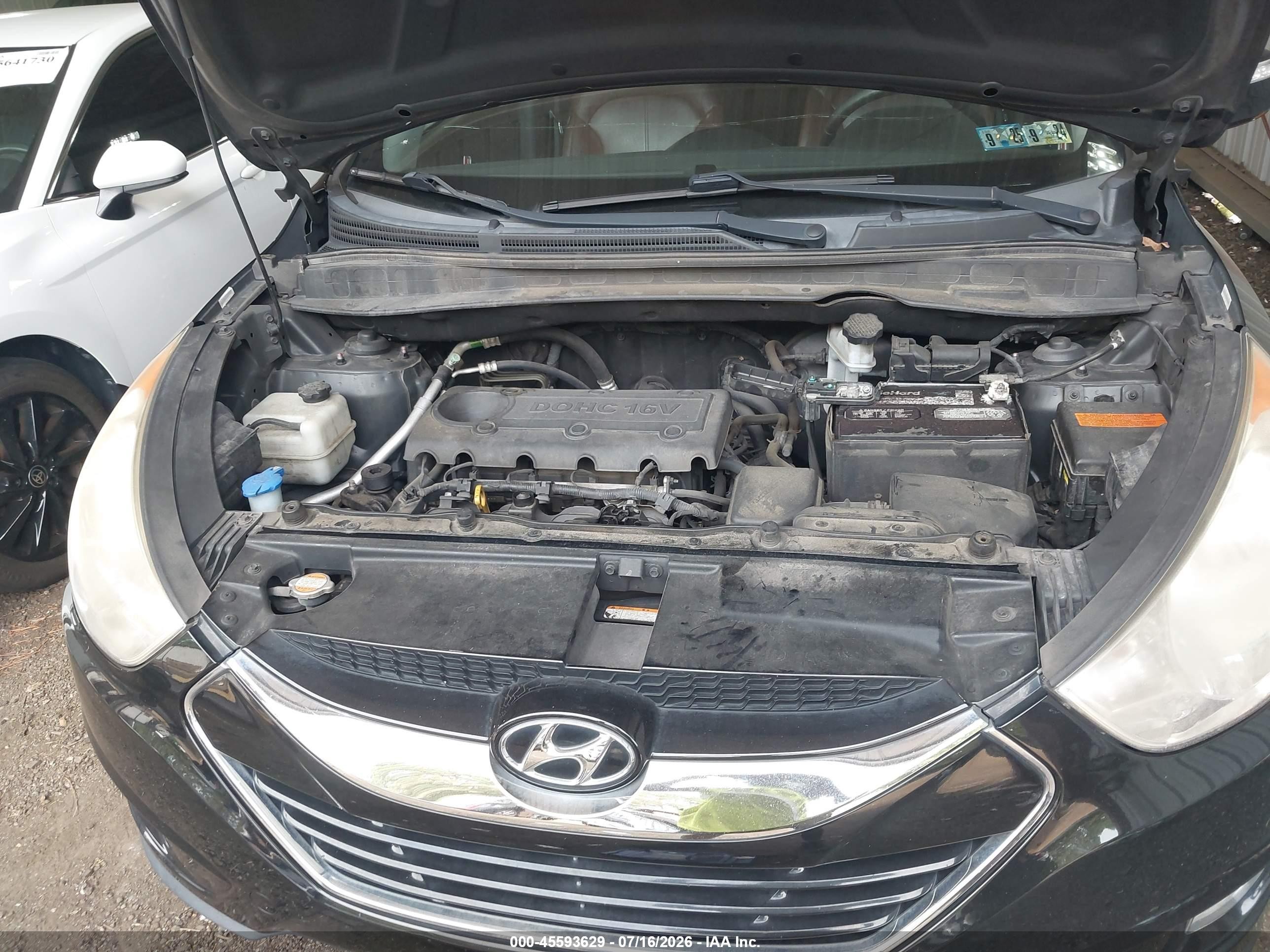 2012 Hyundai Tucson Limited Black vin: KM8JUCAC0CU372790