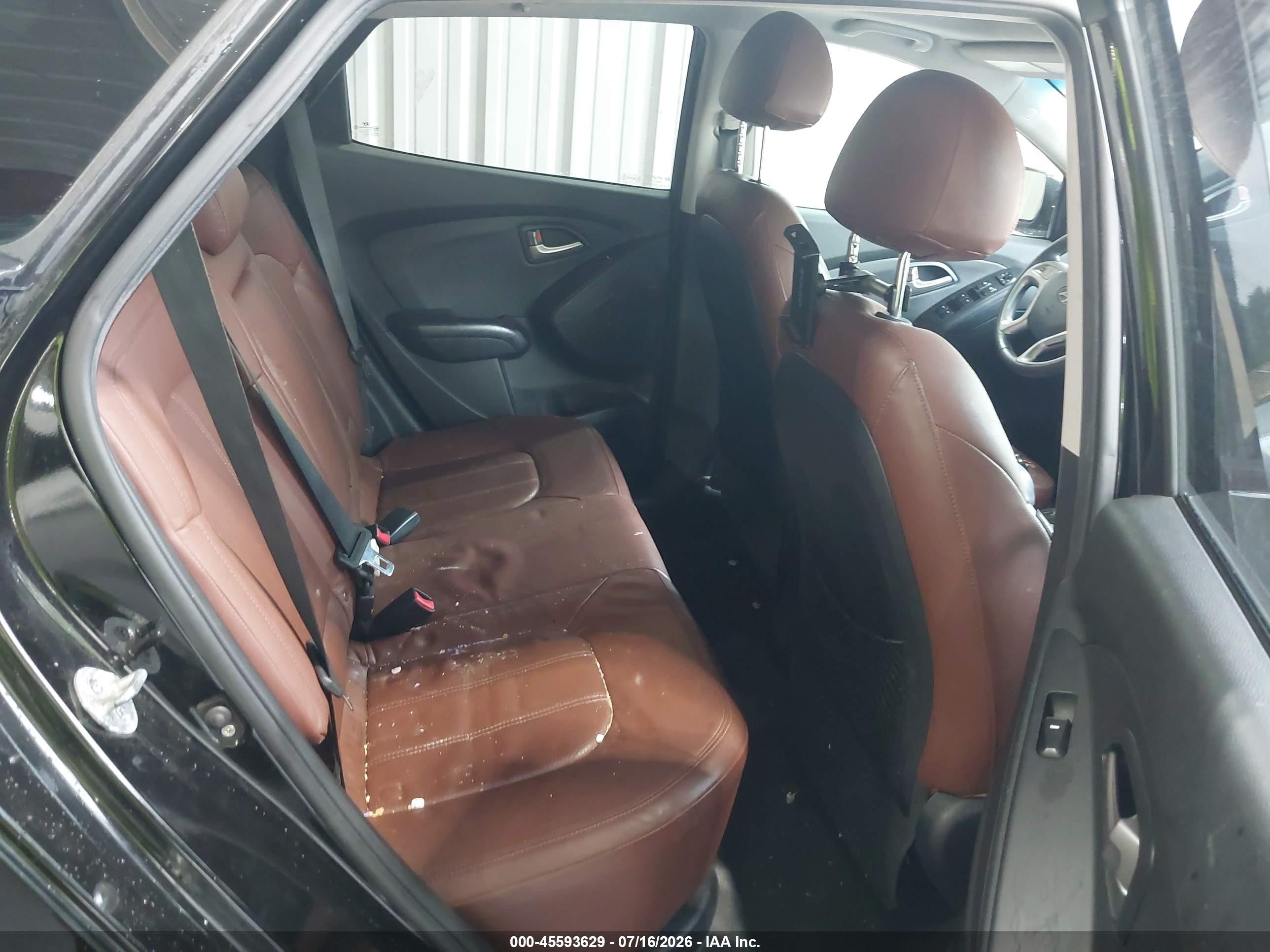 2012 Hyundai Tucson Limited Black vin: KM8JUCAC0CU372790