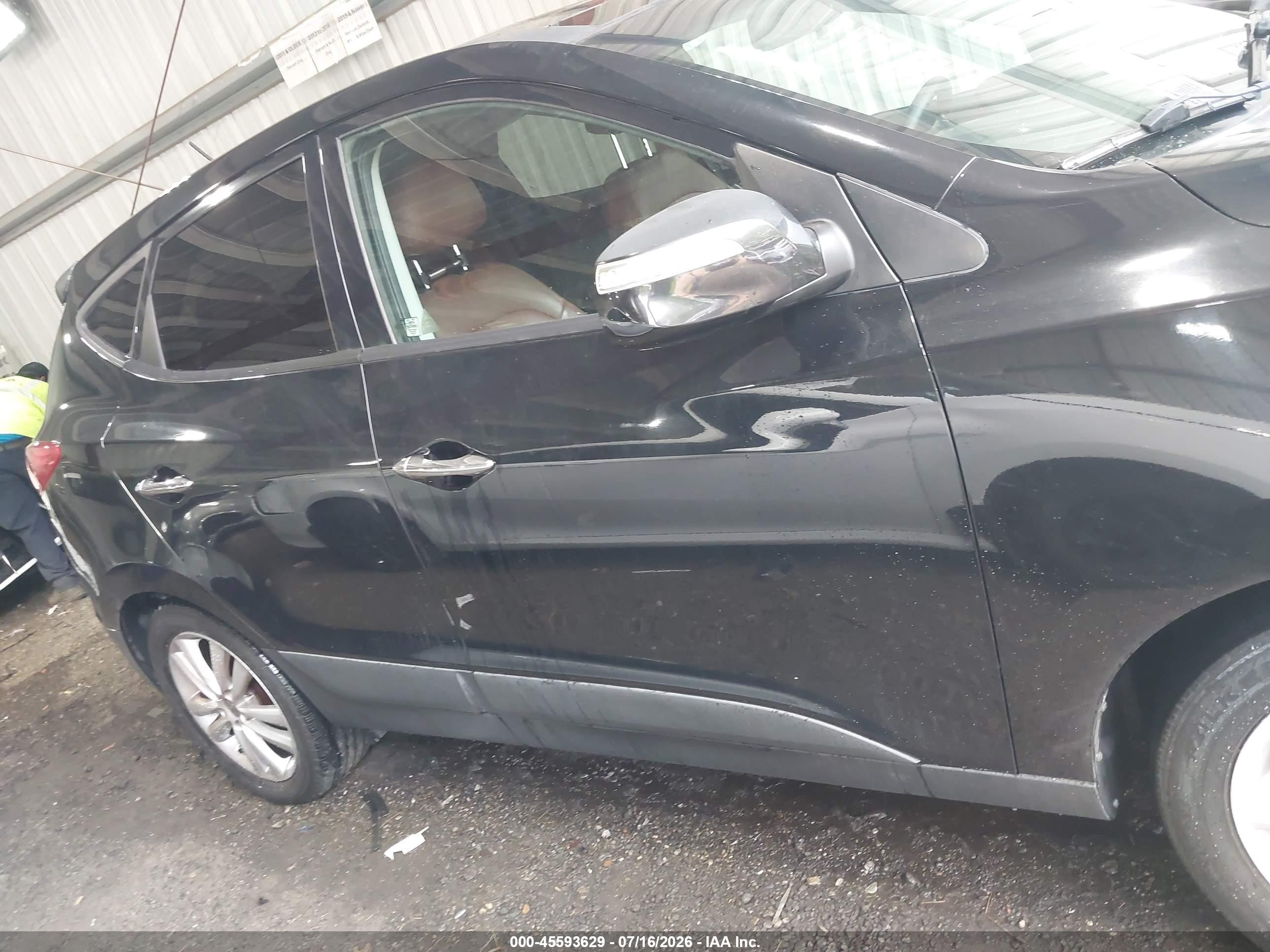 2012 Hyundai Tucson Limited Black vin: KM8JUCAC0CU372790