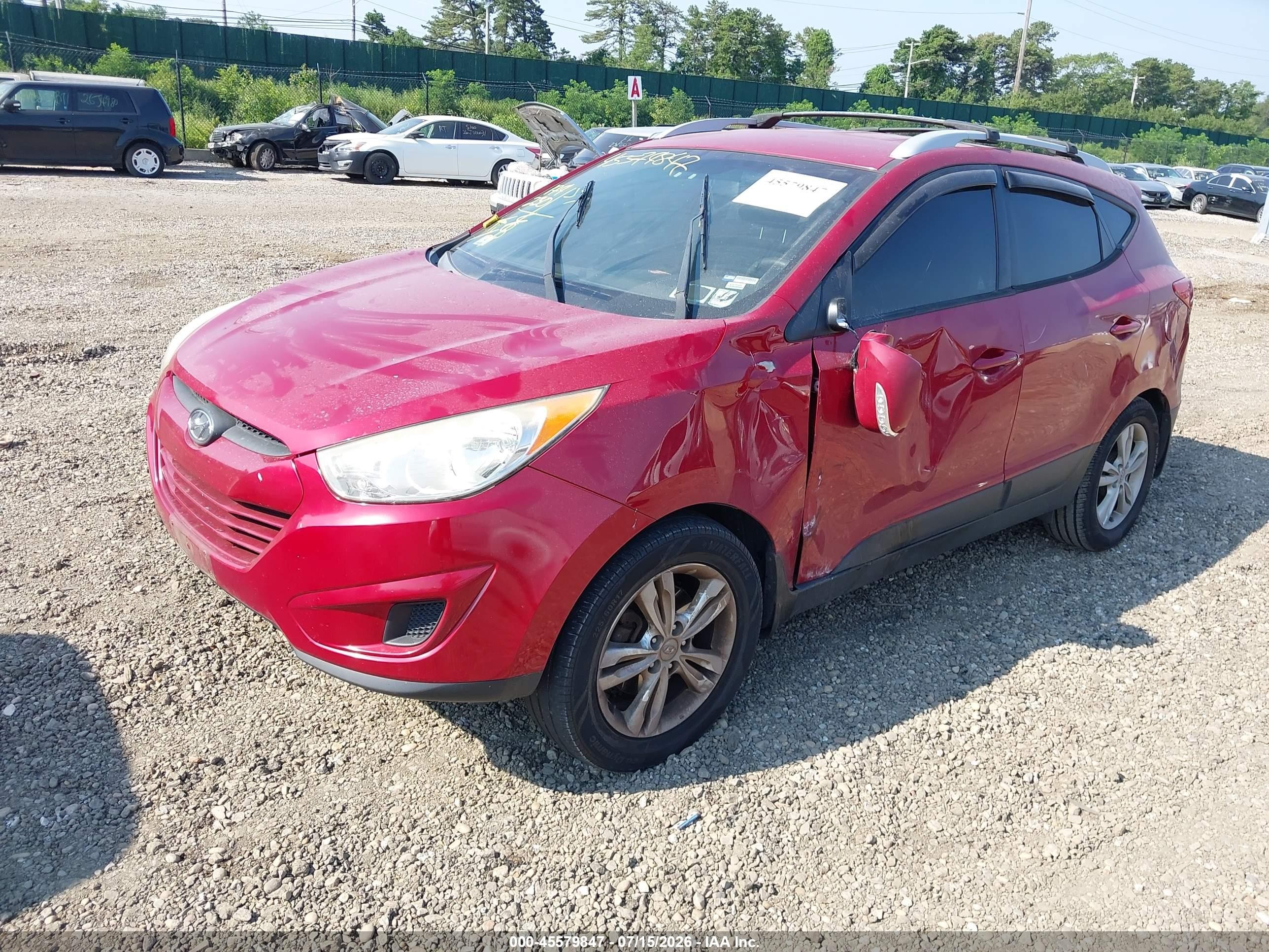 2012 Hyundai Tucson Gls Red vin: KM8JUCAC0CU395129