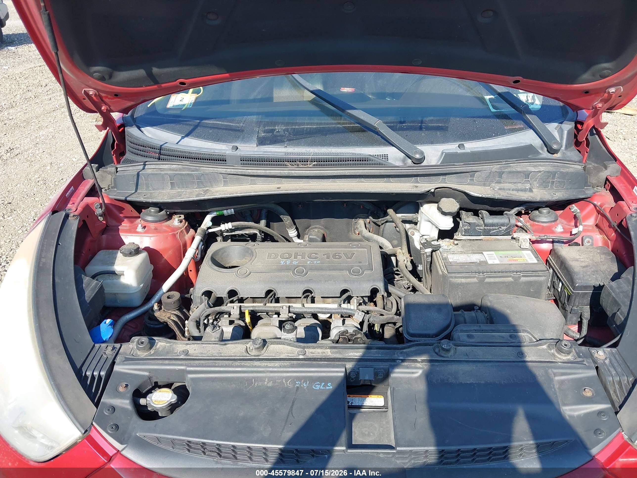 2012 Hyundai Tucson Gls Red vin: KM8JUCAC0CU395129