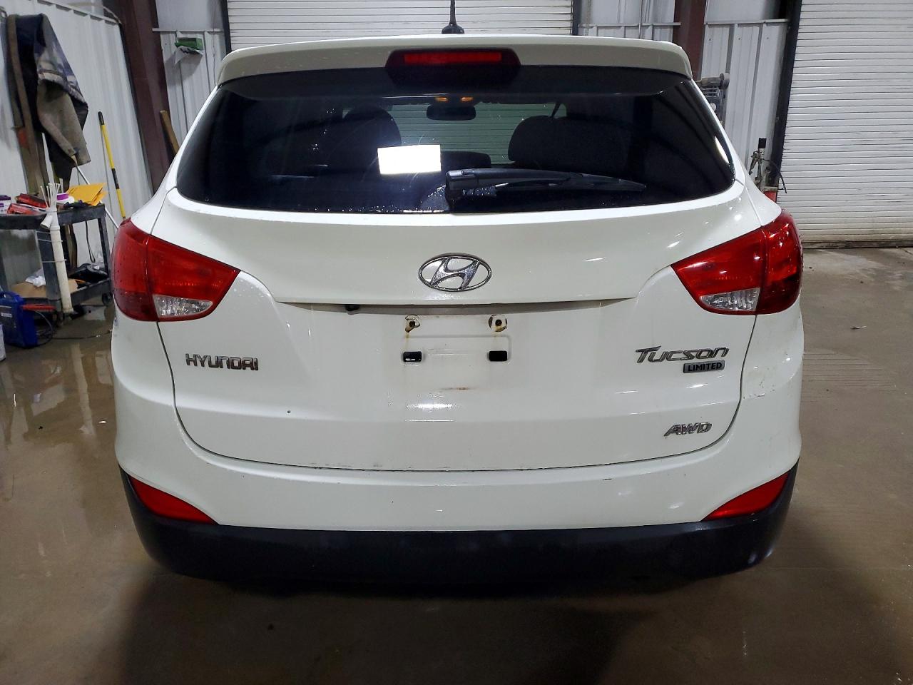 2012 Hyundai Tucson Limited White vin: KM8JUCAC0CU454230