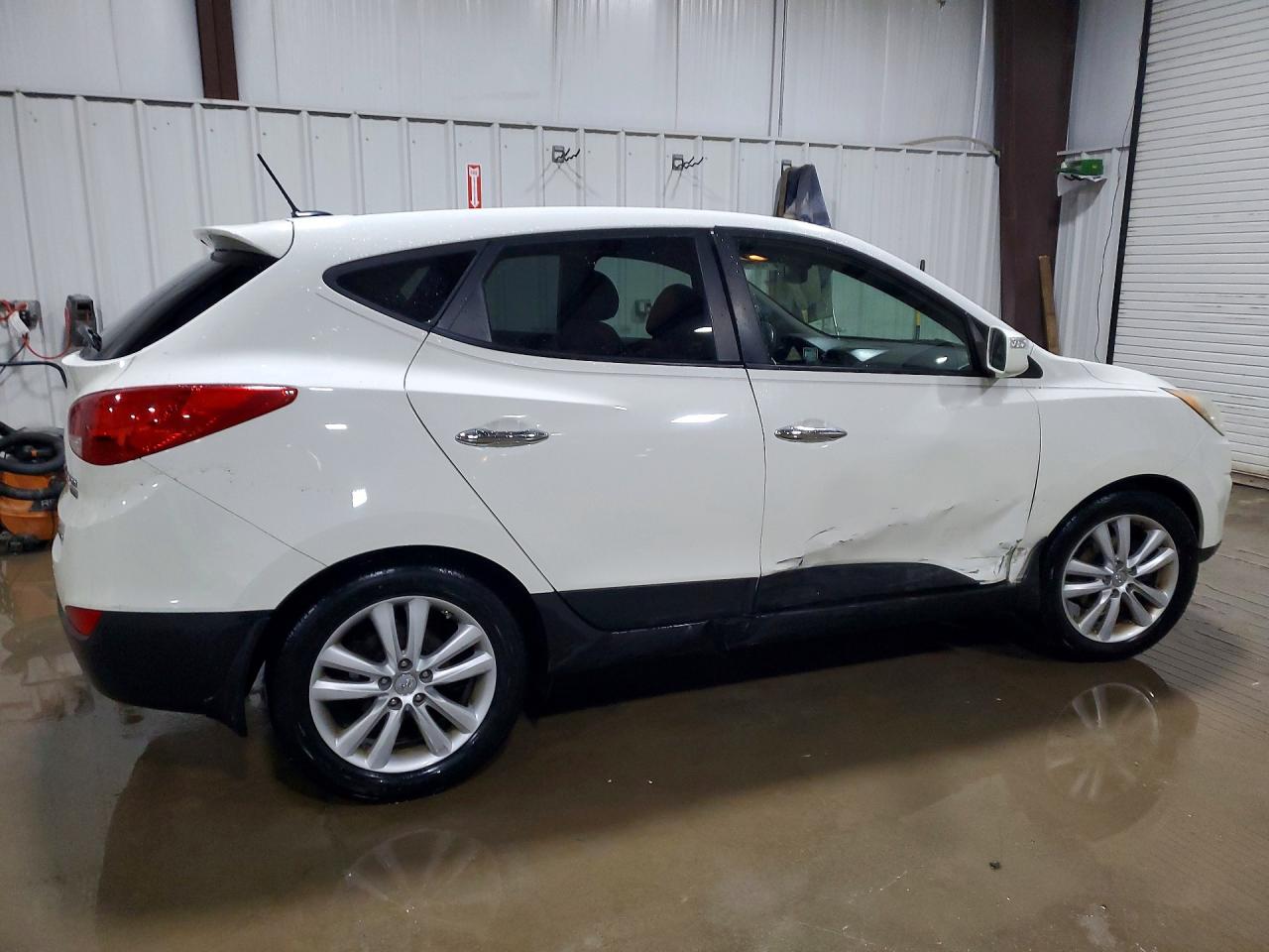 2012 Hyundai Tucson Limited White vin: KM8JUCAC0CU454230
