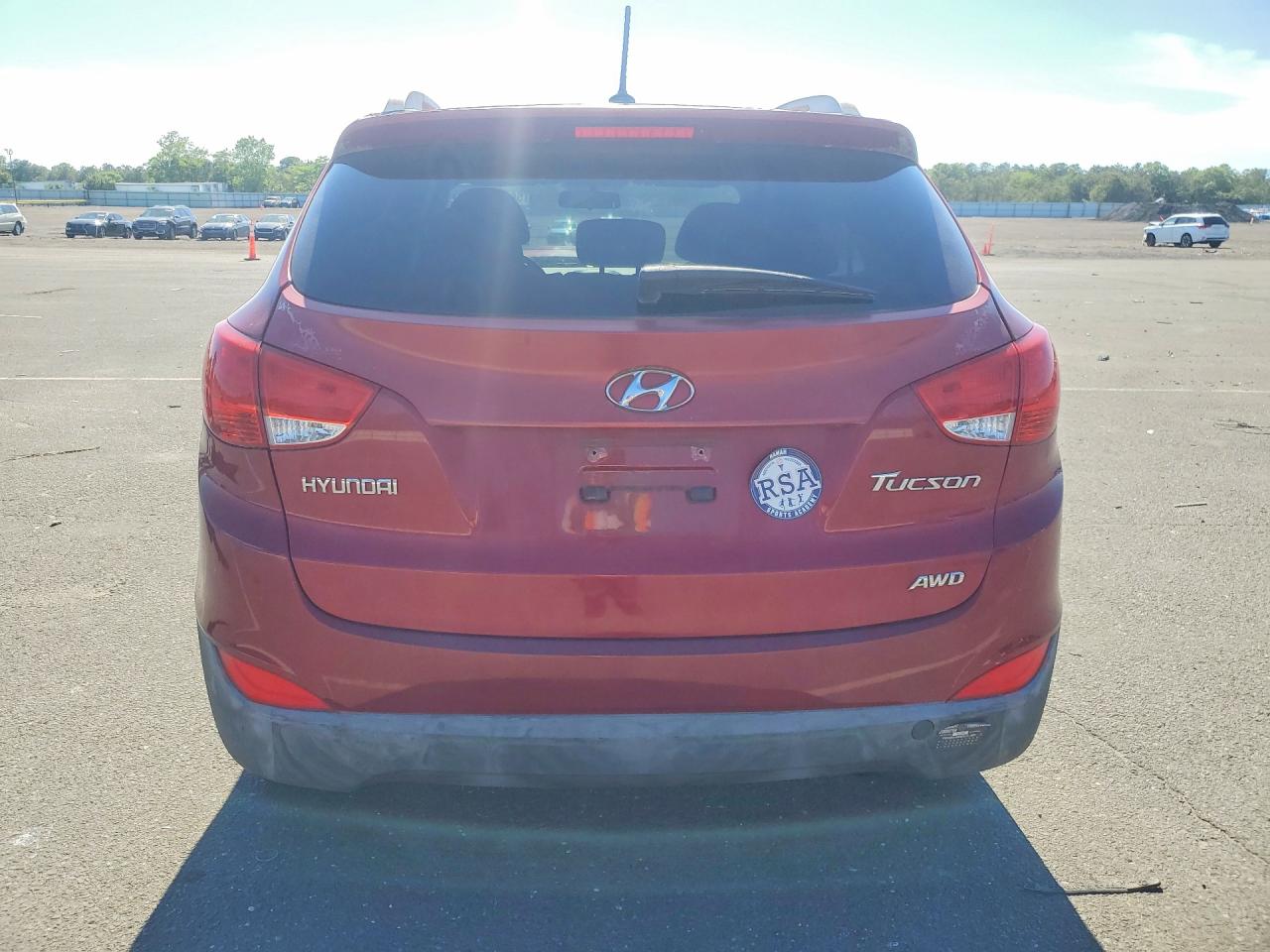 2012 Hyundai Tucson Gls Red vin: KM8JUCAC0CU456138