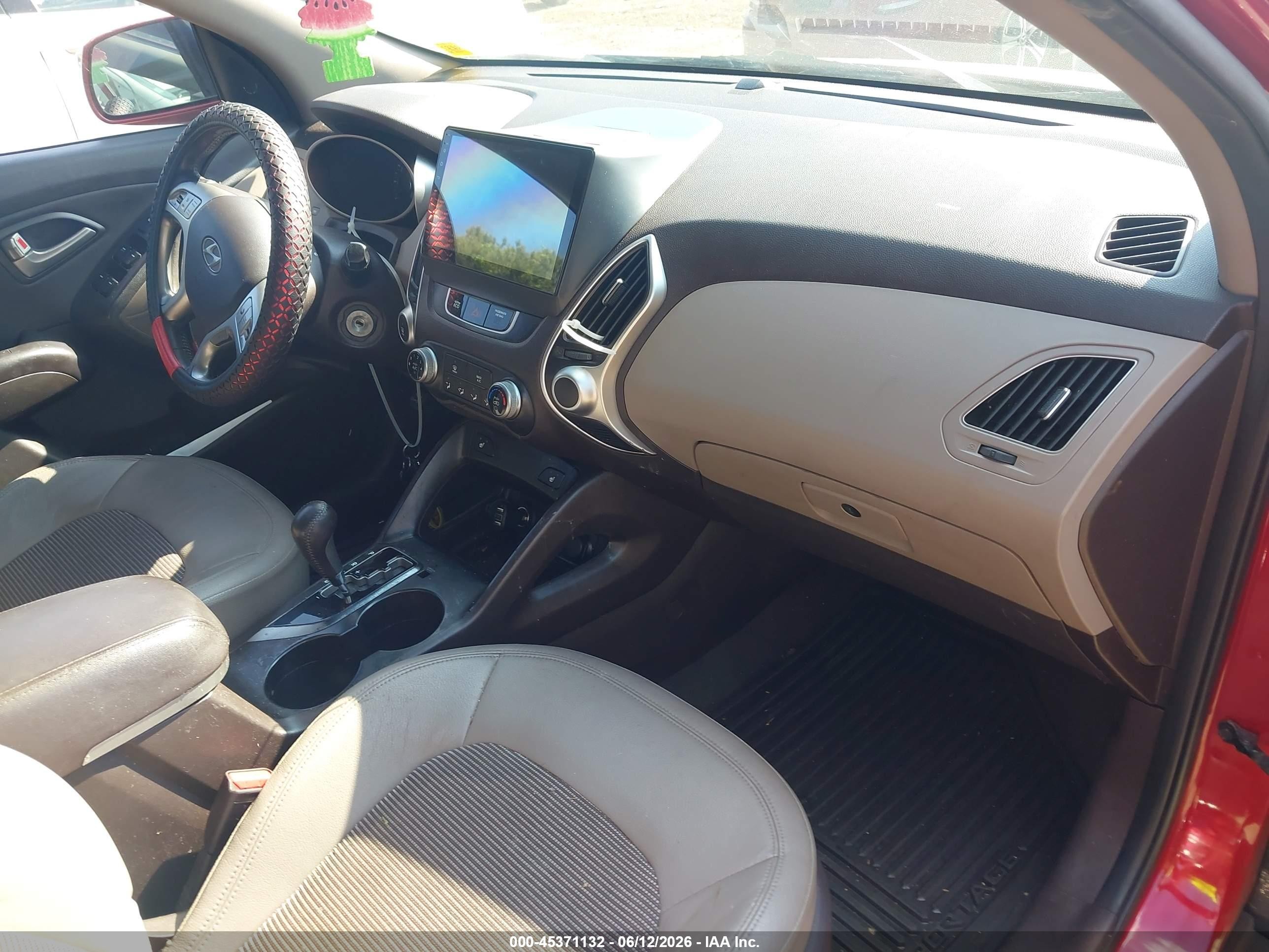 2012 Hyundai Tucson Gls Красный vin: KM8JUCAC0CU476938