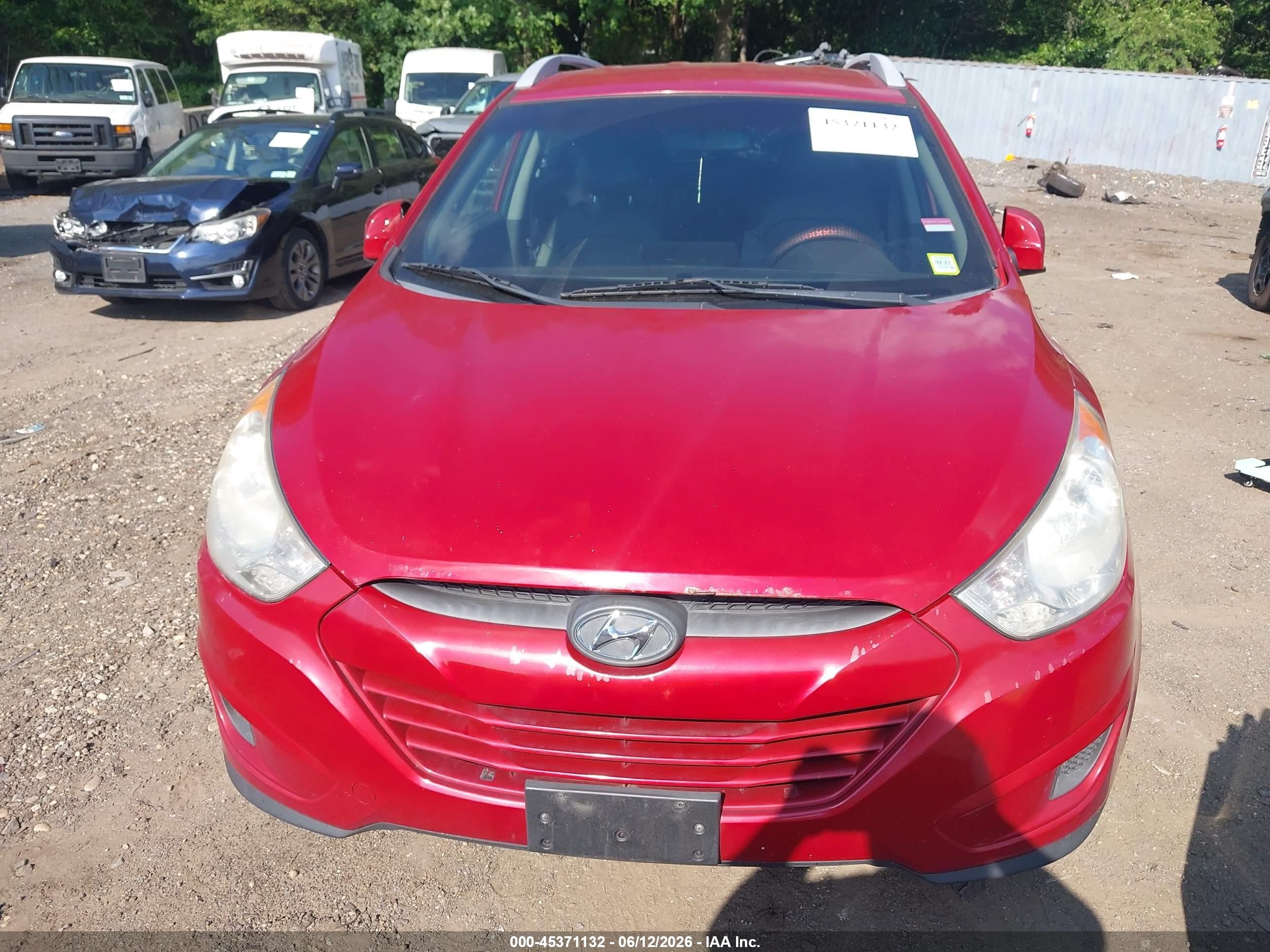 2012 Hyundai Tucson Gls Красный vin: KM8JUCAC0CU476938