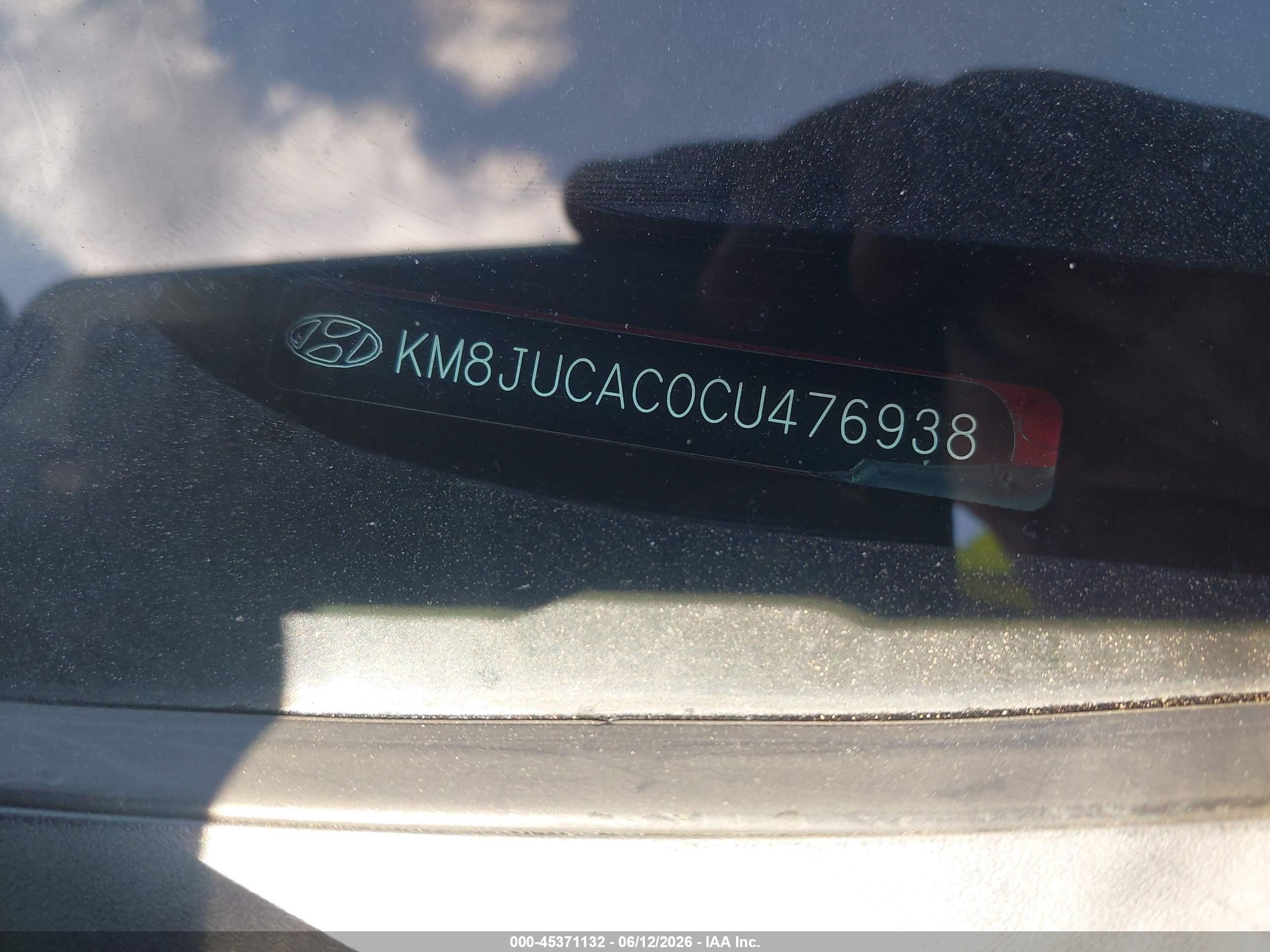 2012 Hyundai Tucson Gls Красный vin: KM8JUCAC0CU476938