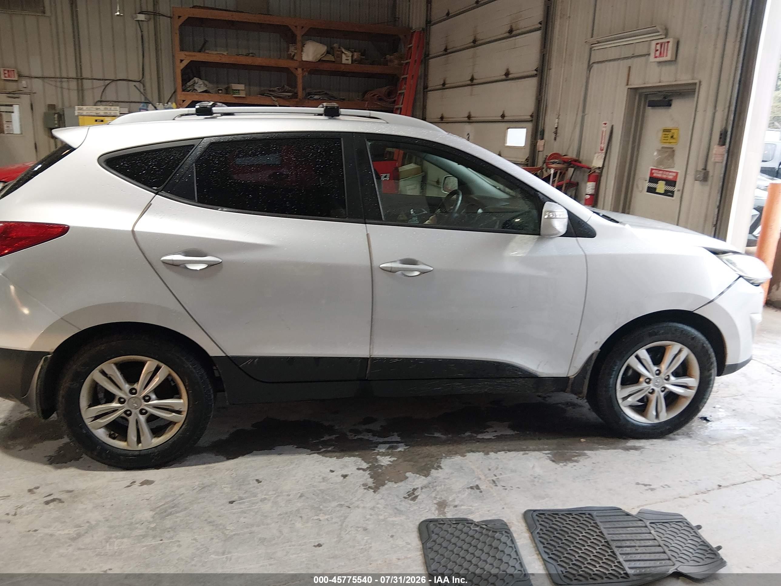 2012 Hyundai Tucson Gls Silver vin: KM8JUCAC0CU544185