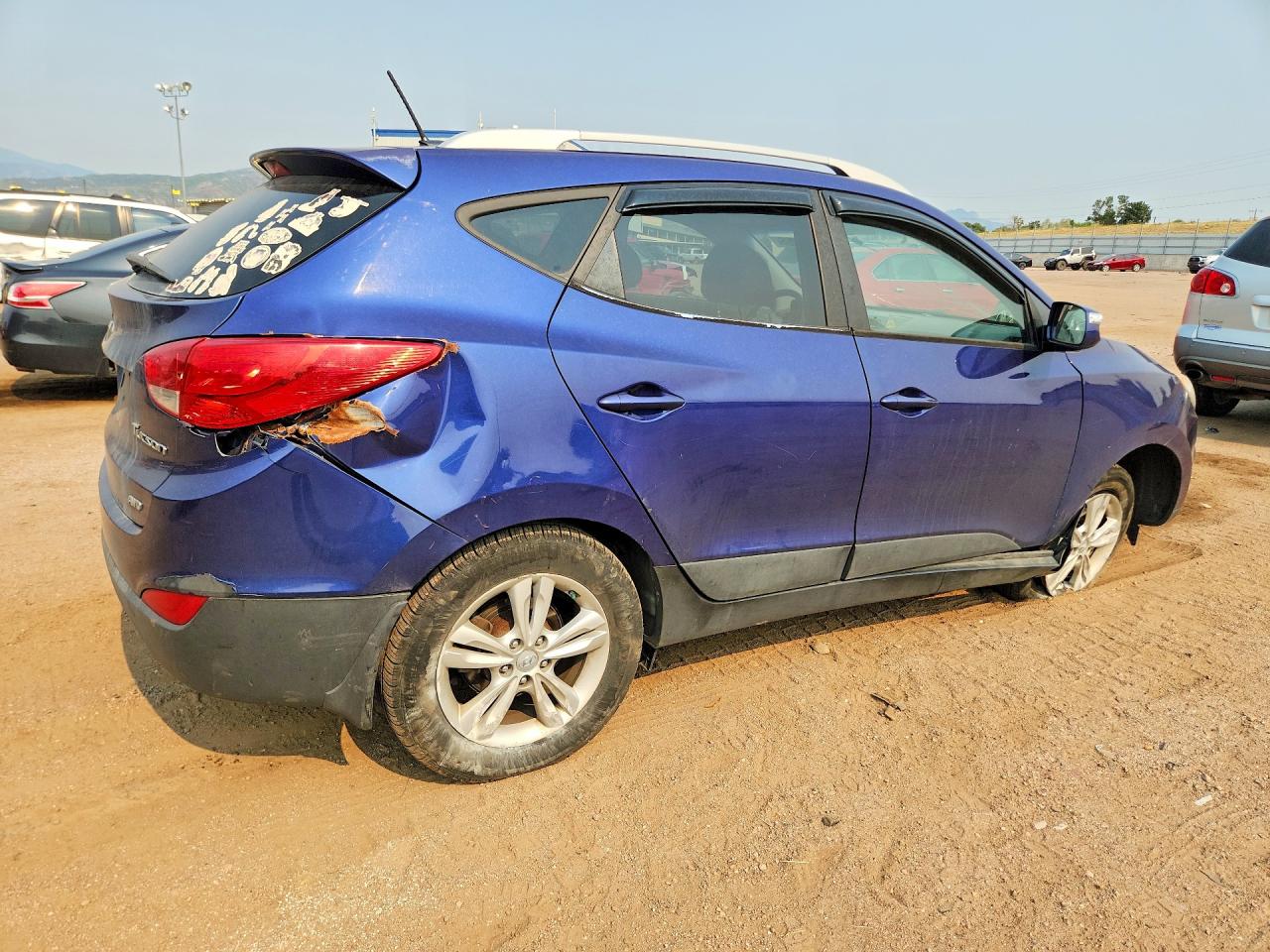 2013 Hyundai Tucson Gls Blue vin: KM8JUCAC0DU563577