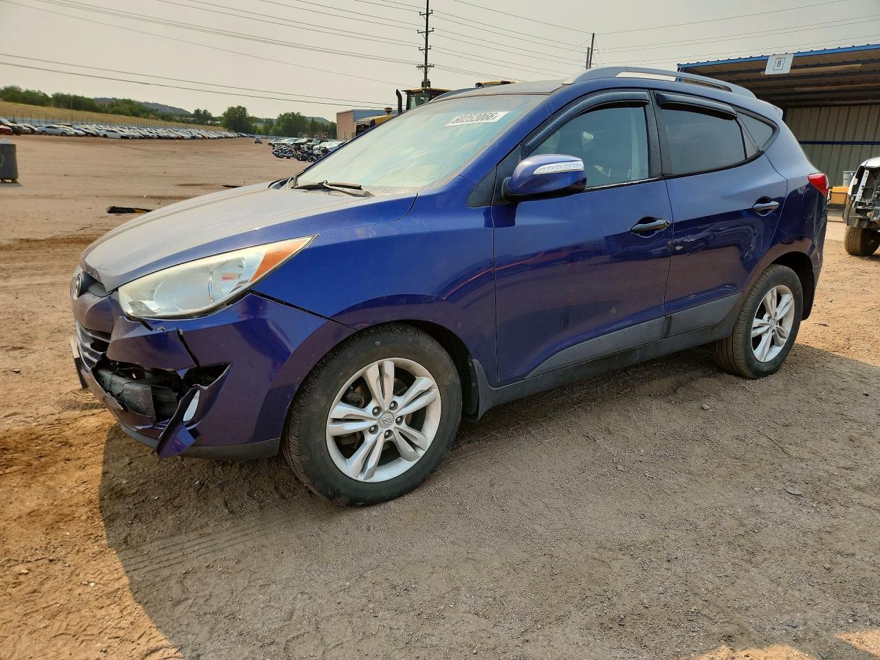 2013 Hyundai Tucson Gls Blue vin: KM8JUCAC0DU563577