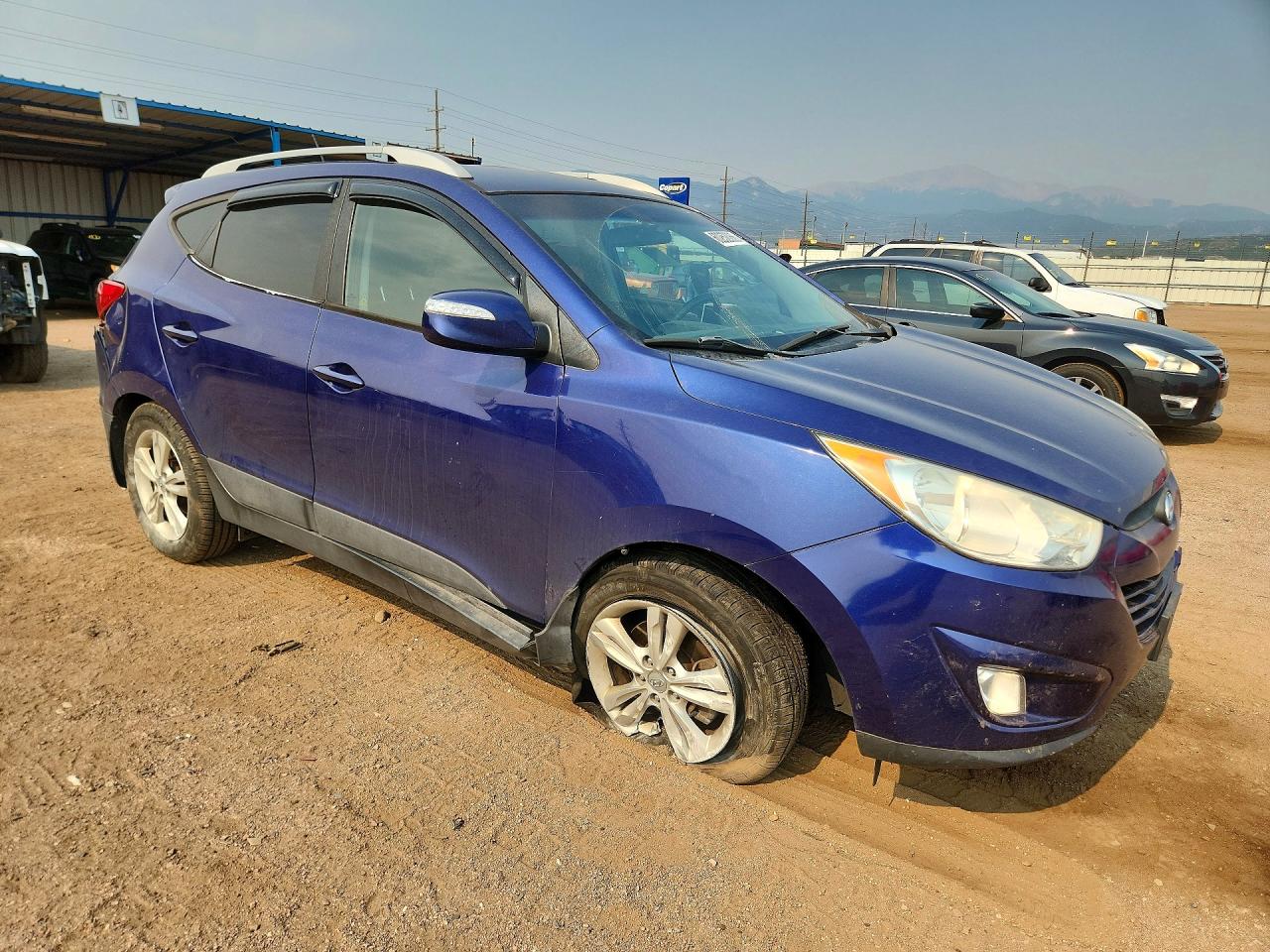 2013 Hyundai Tucson Gls Blue vin: KM8JUCAC0DU563577