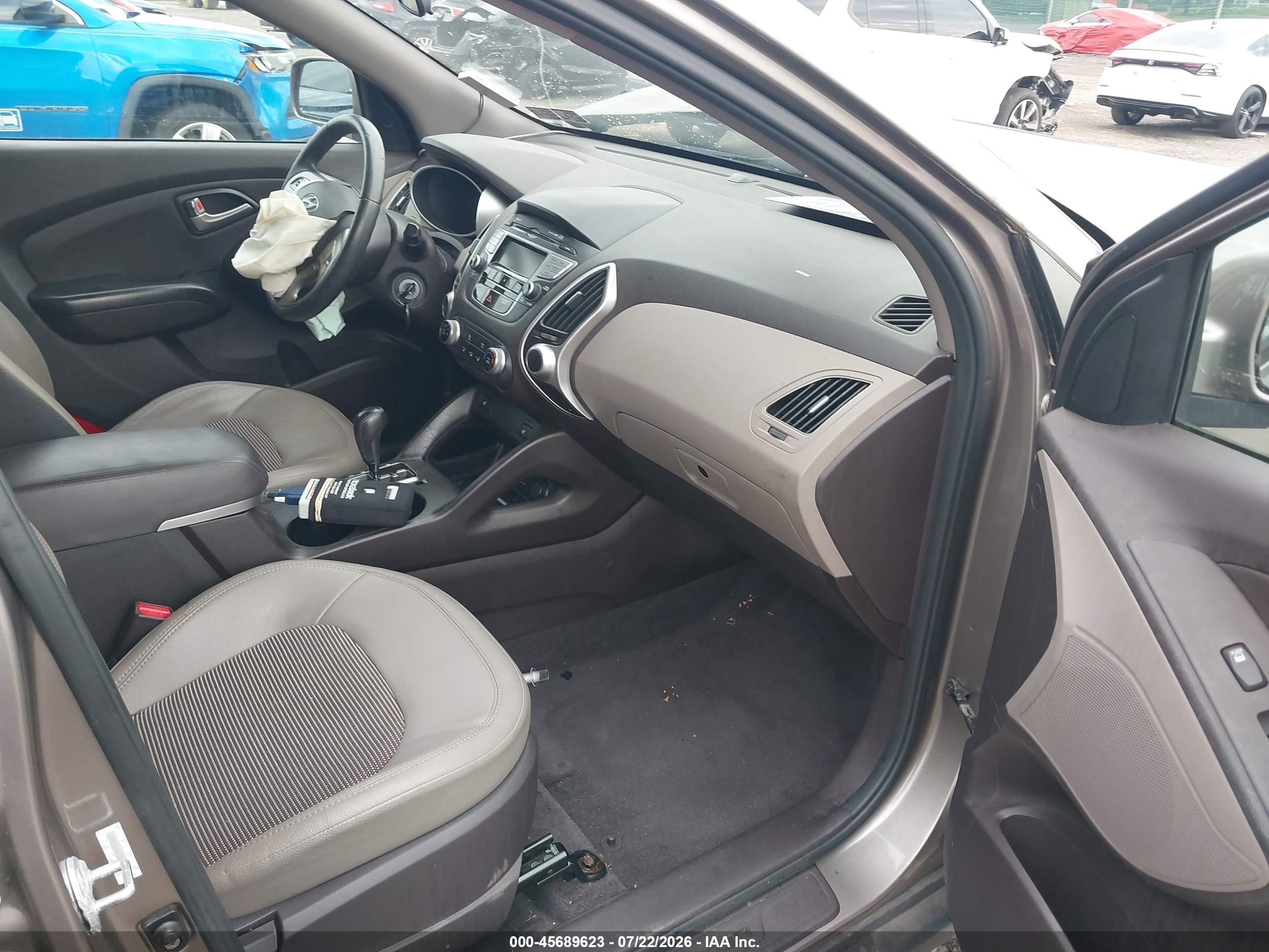 2013 Hyundai Tucson Gls Gray vin: KM8JUCAC0DU565815