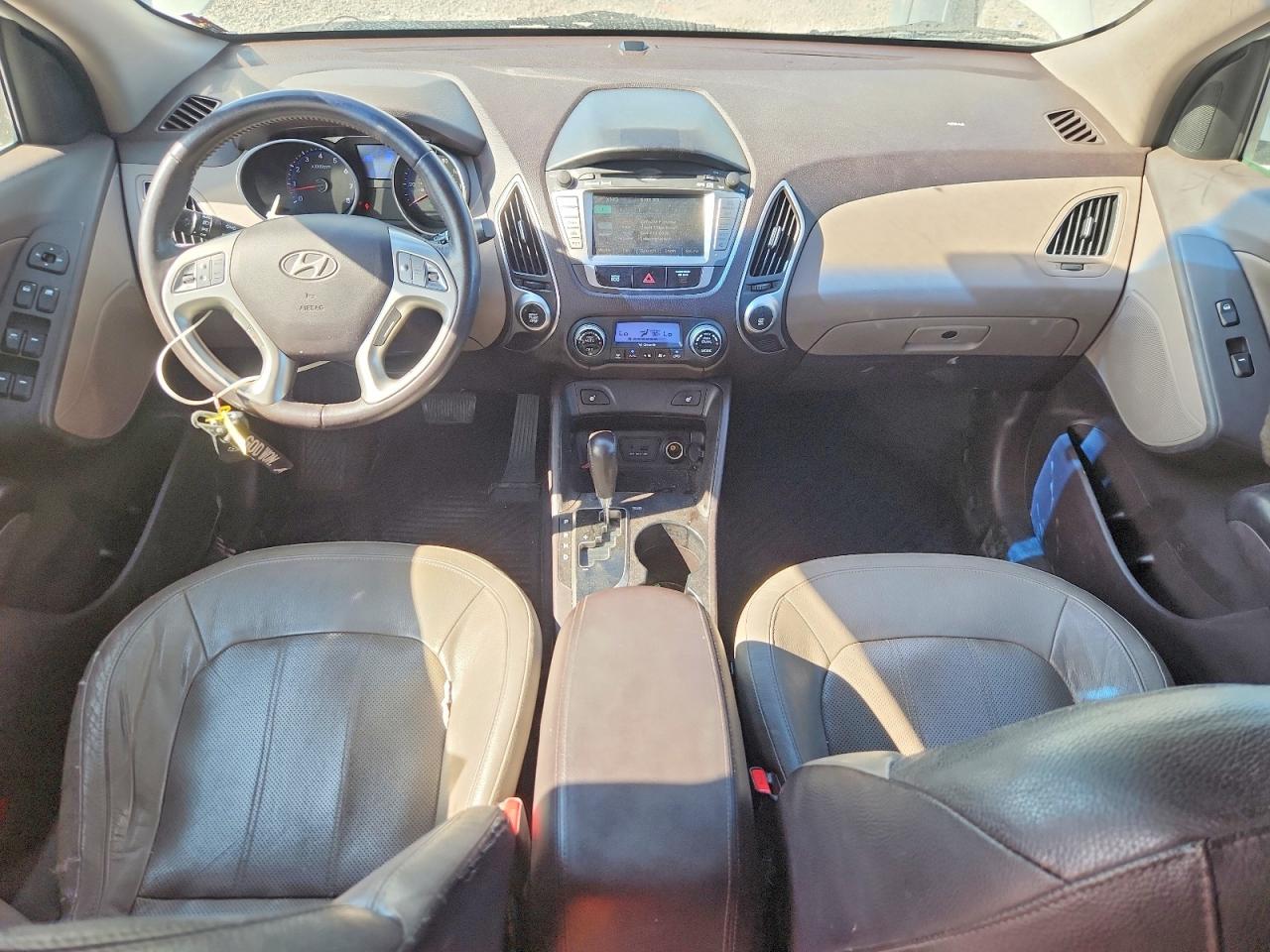 2013 Hyundai Tucson Limited White vin: KM8JUCAC0DU577057