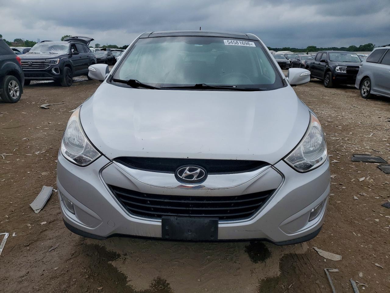 2013 Hyundai Tucson Limited Silver vin: KM8JUCAC0DU578645