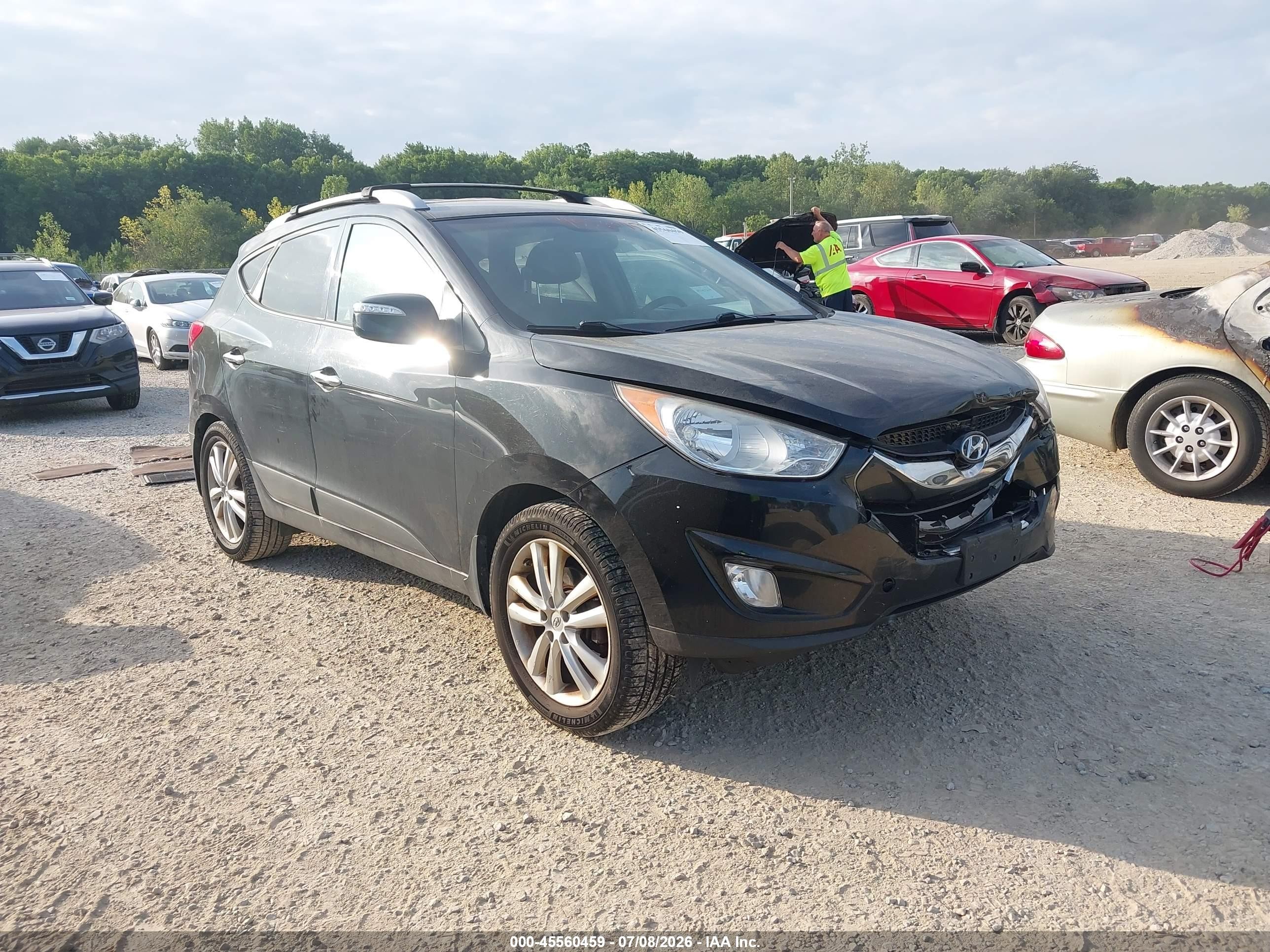 2013 Hyundai Tucson Limited Black vin: KM8JUCAC0DU581271