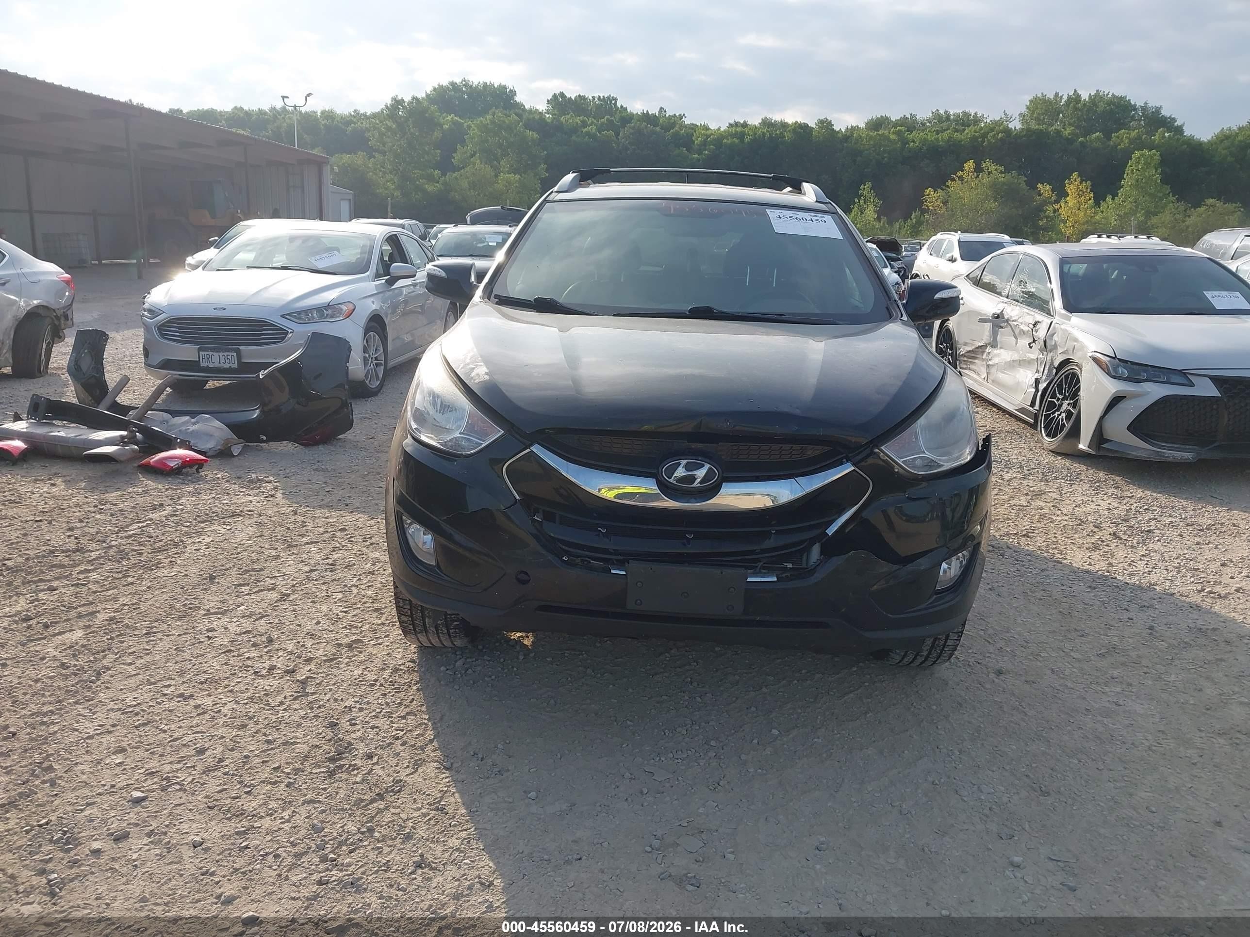2013 Hyundai Tucson Limited Black vin: KM8JUCAC0DU581271