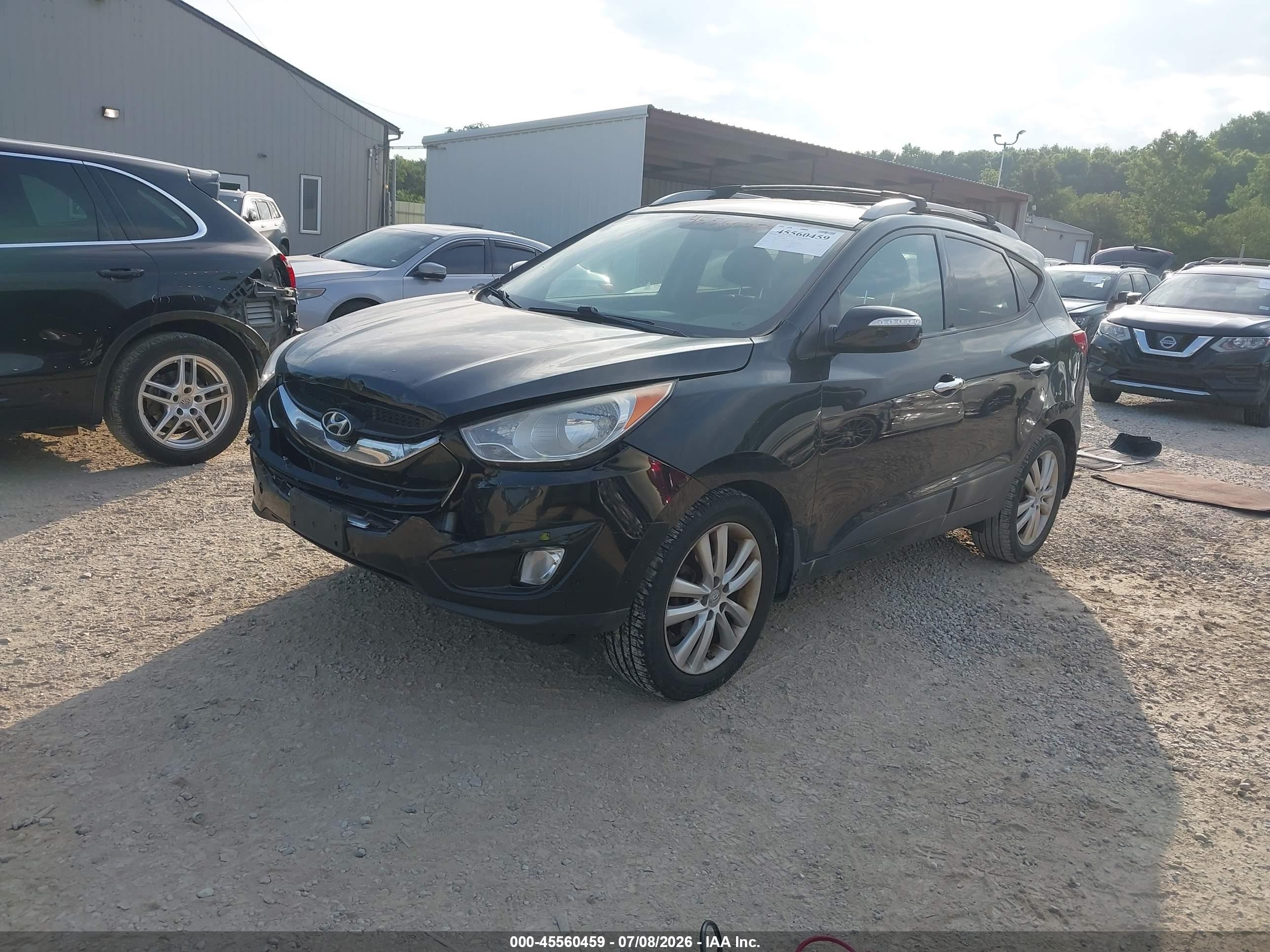 2013 Hyundai Tucson Limited Black vin: KM8JUCAC0DU581271