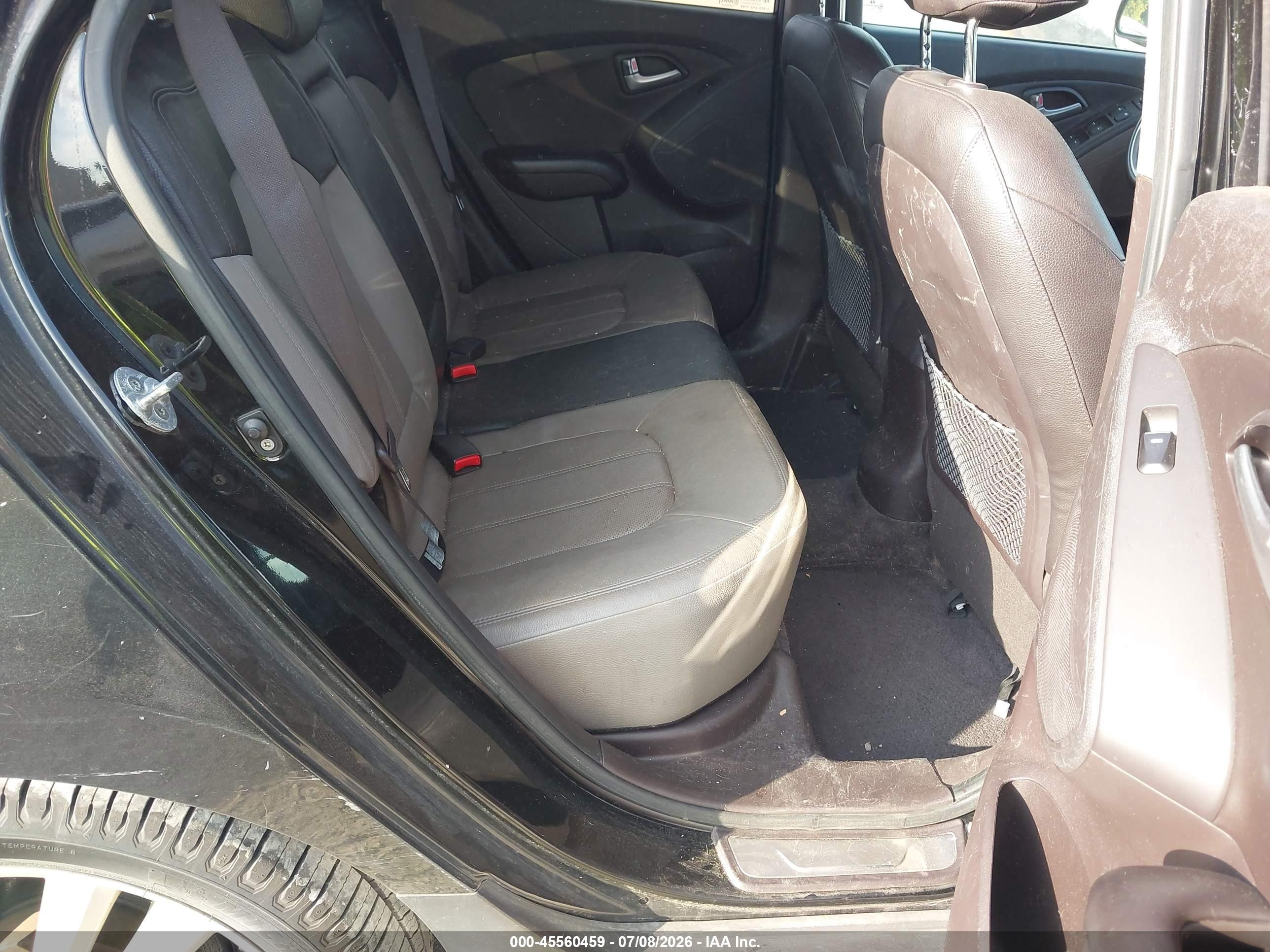 2013 Hyundai Tucson Limited Black vin: KM8JUCAC0DU581271
