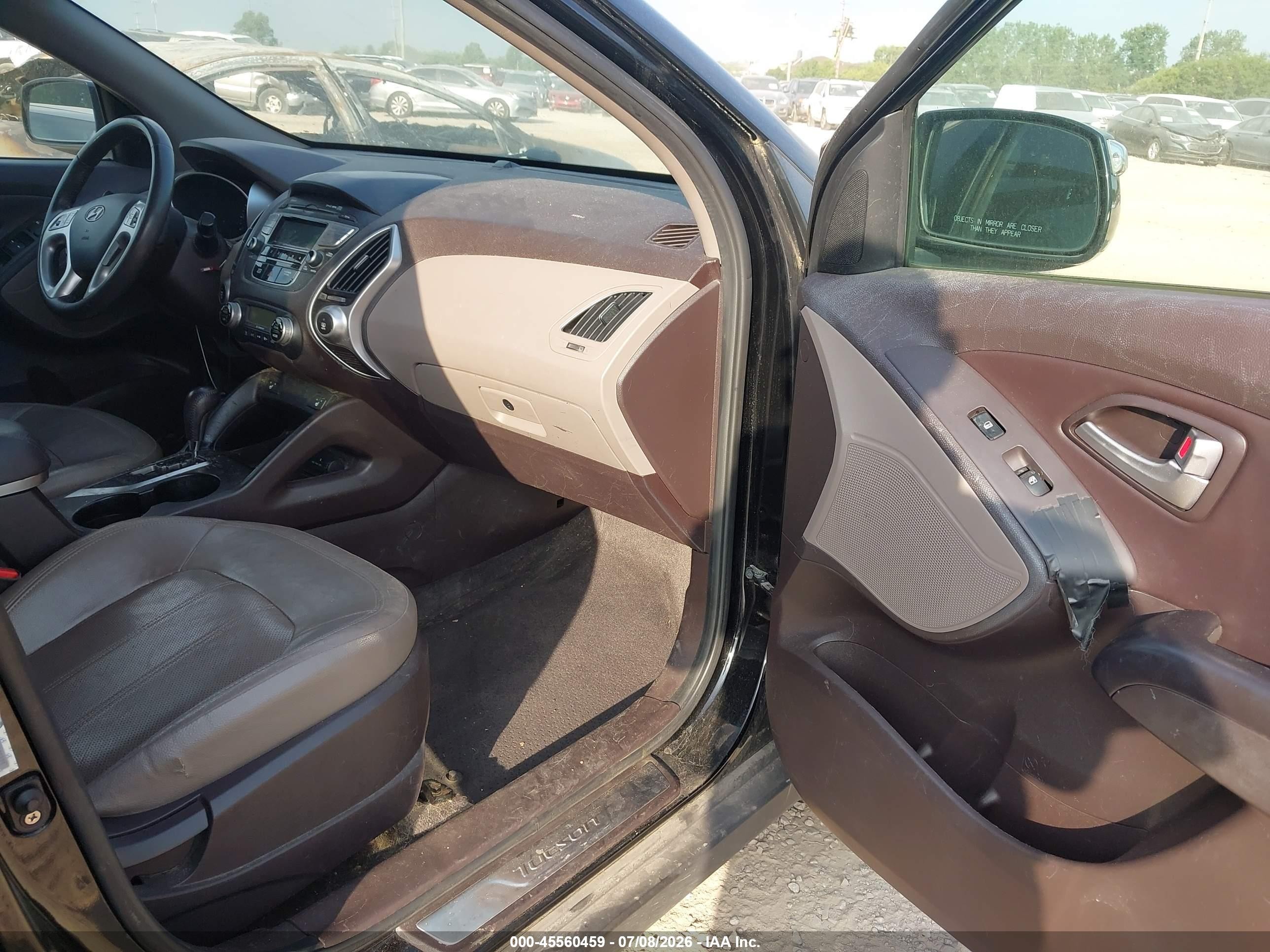 2013 Hyundai Tucson Limited Black vin: KM8JUCAC0DU581271