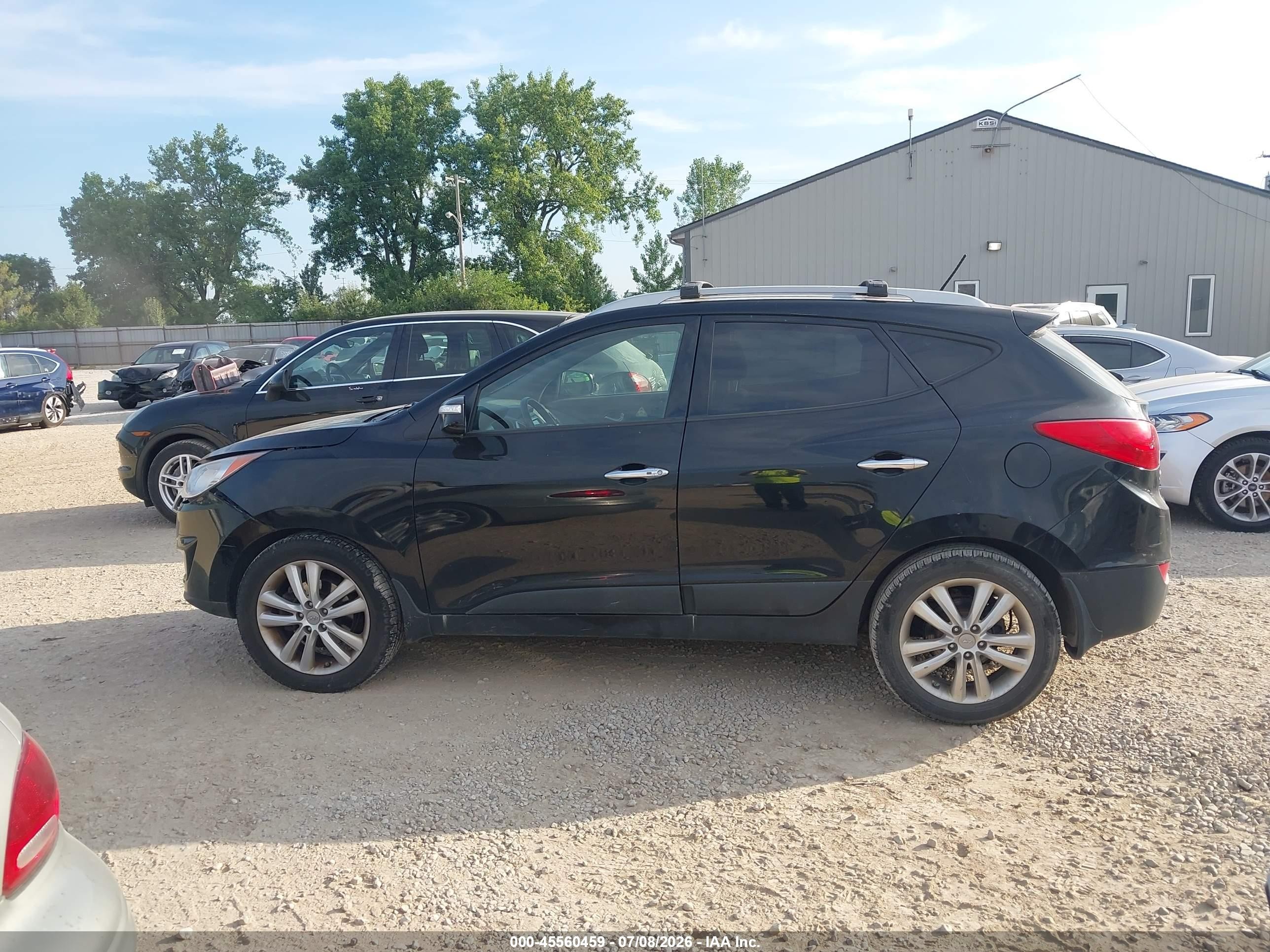 2013 Hyundai Tucson Limited Black vin: KM8JUCAC0DU581271