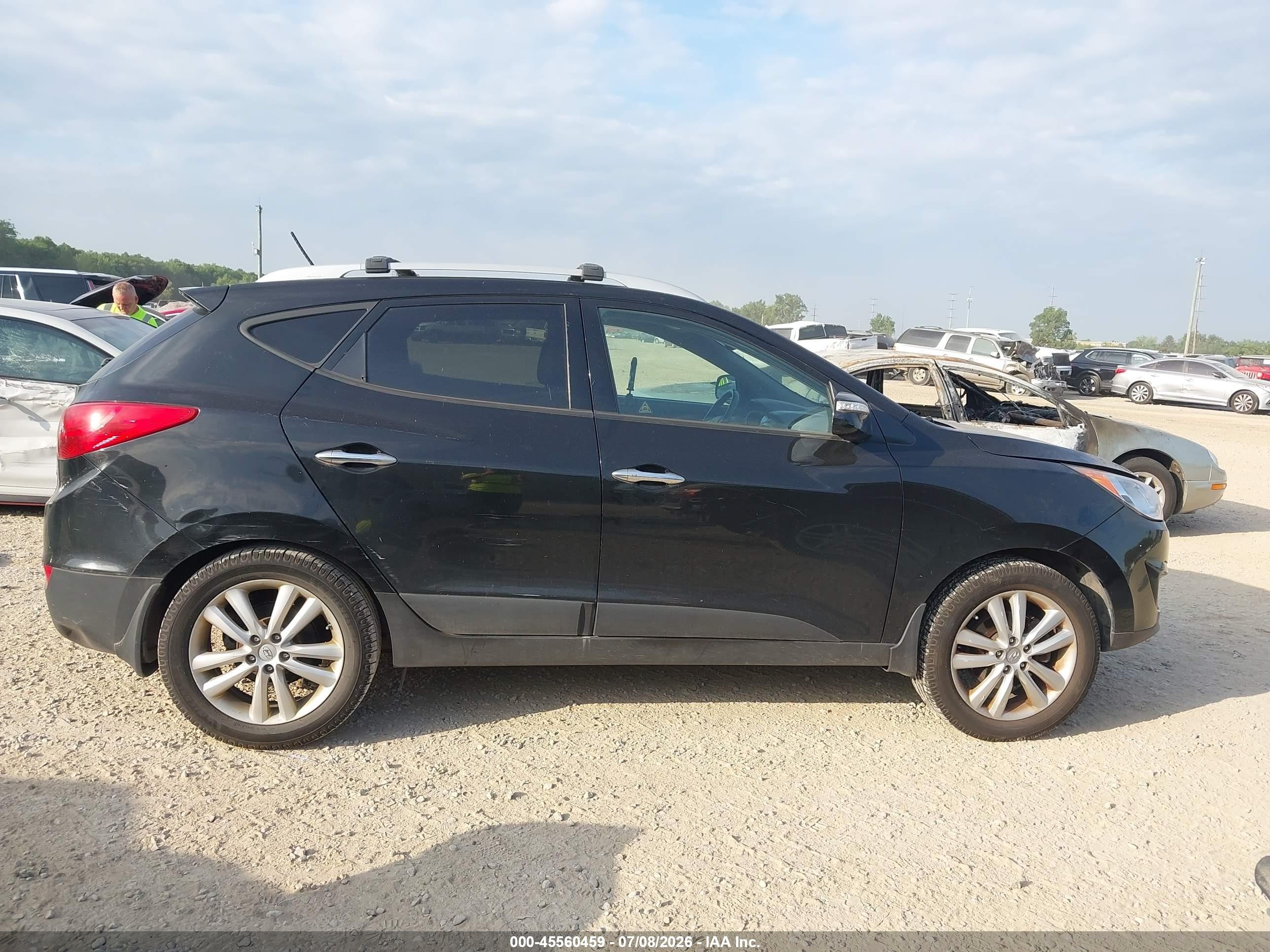 2013 Hyundai Tucson Limited Black vin: KM8JUCAC0DU581271