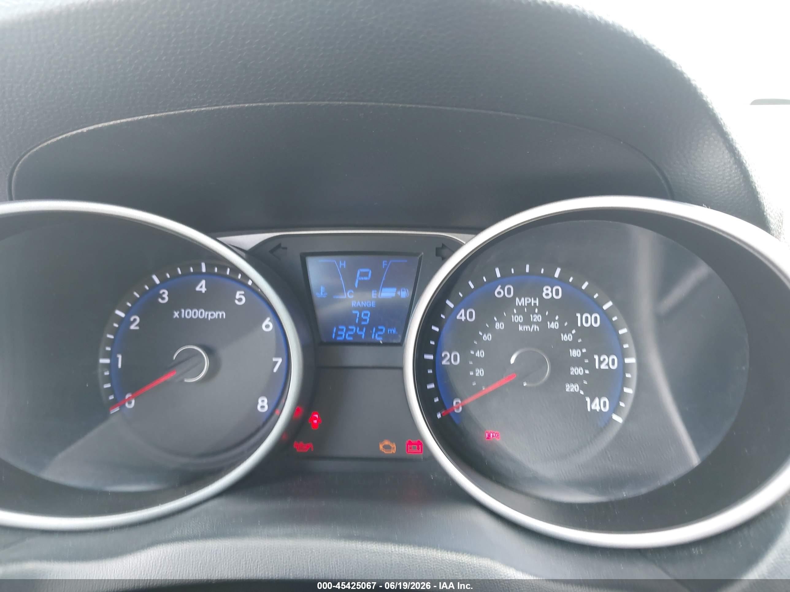 2013 Hyundai Tucson Gls Blue vin: KM8JUCAC0DU586213