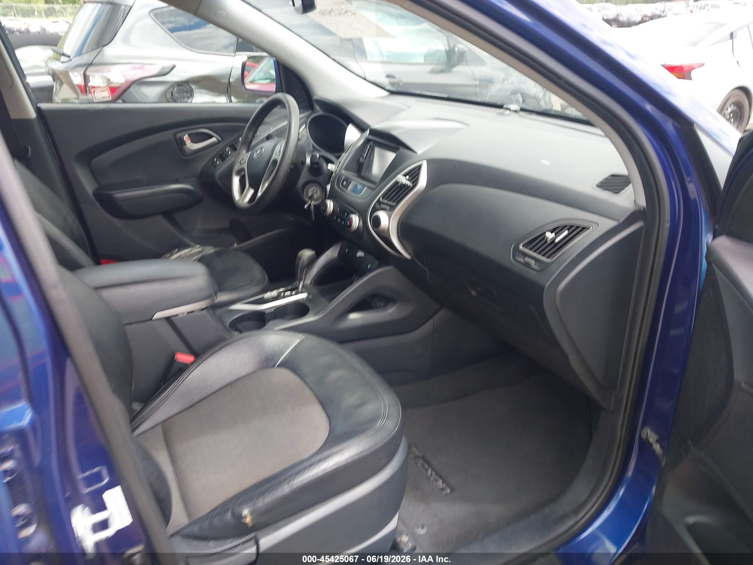 2013 Hyundai Tucson Gls Blue vin: KM8JUCAC0DU586213