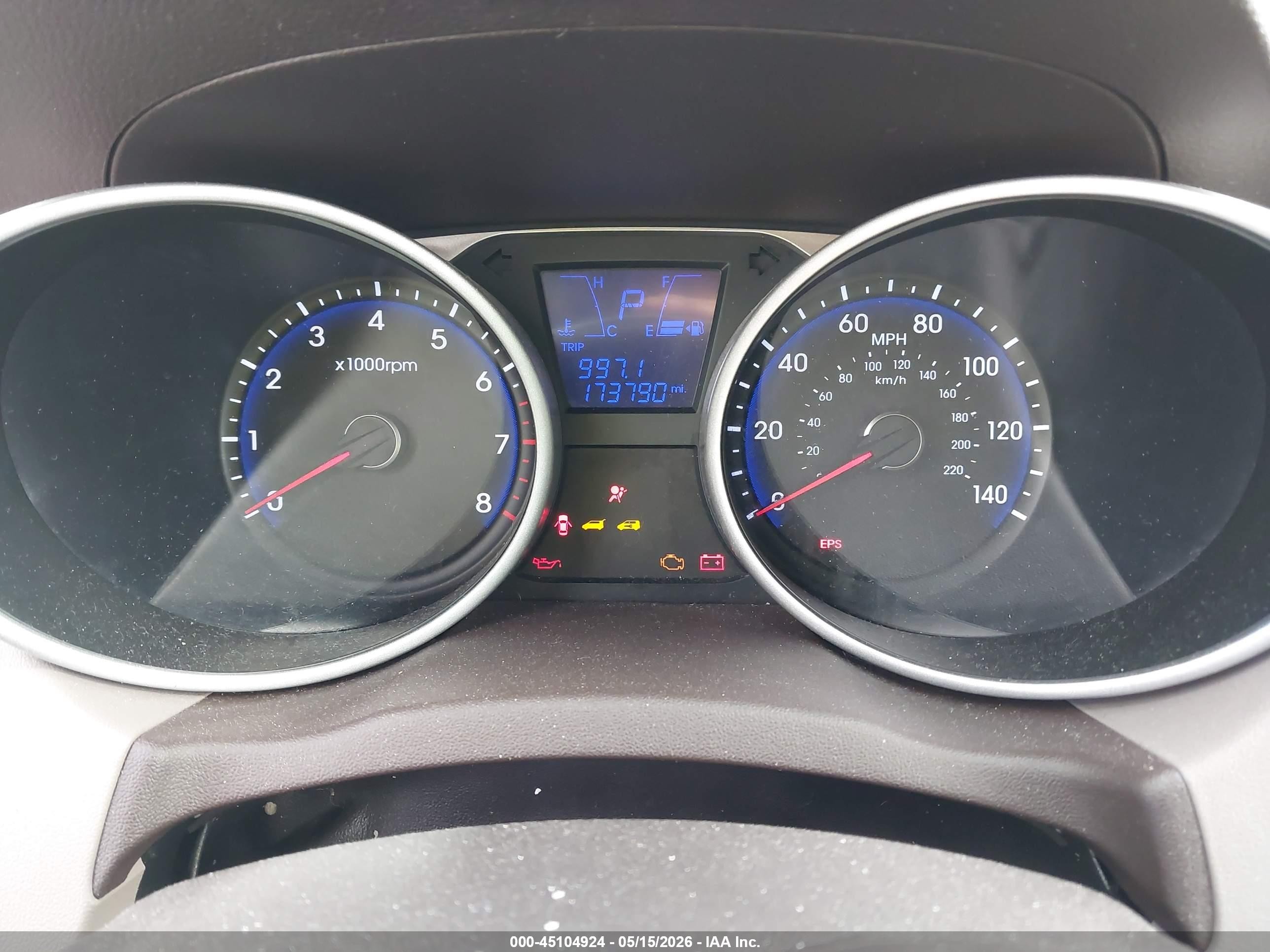 2013 Hyundai Tucson Limited White vin: KM8JUCAC0DU621462