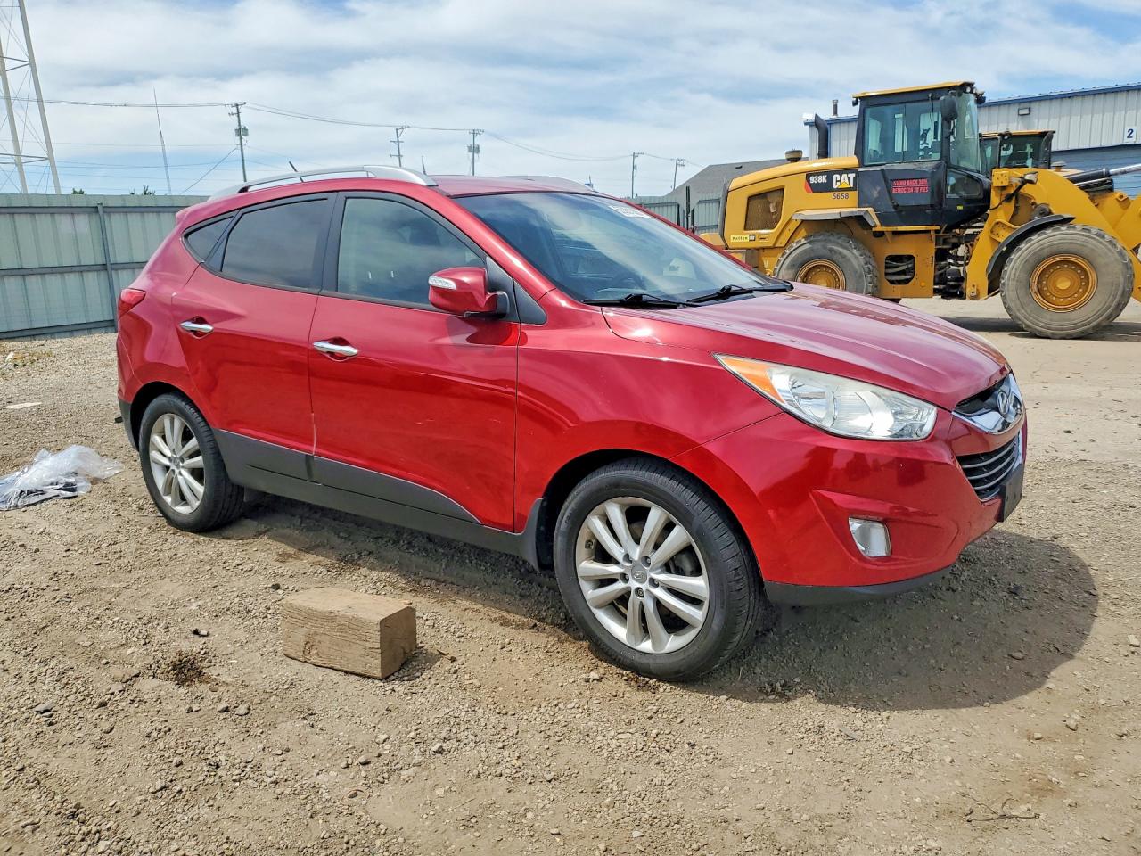 2013 Hyundai Tucson Limited Burgundy vin: KM8JUCAC0DU660102