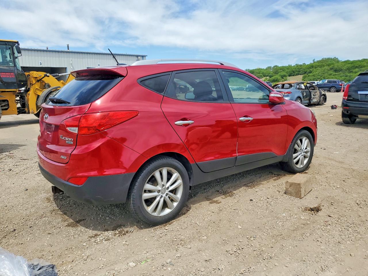 2013 Hyundai Tucson Limited Burgundy vin: KM8JUCAC0DU660102