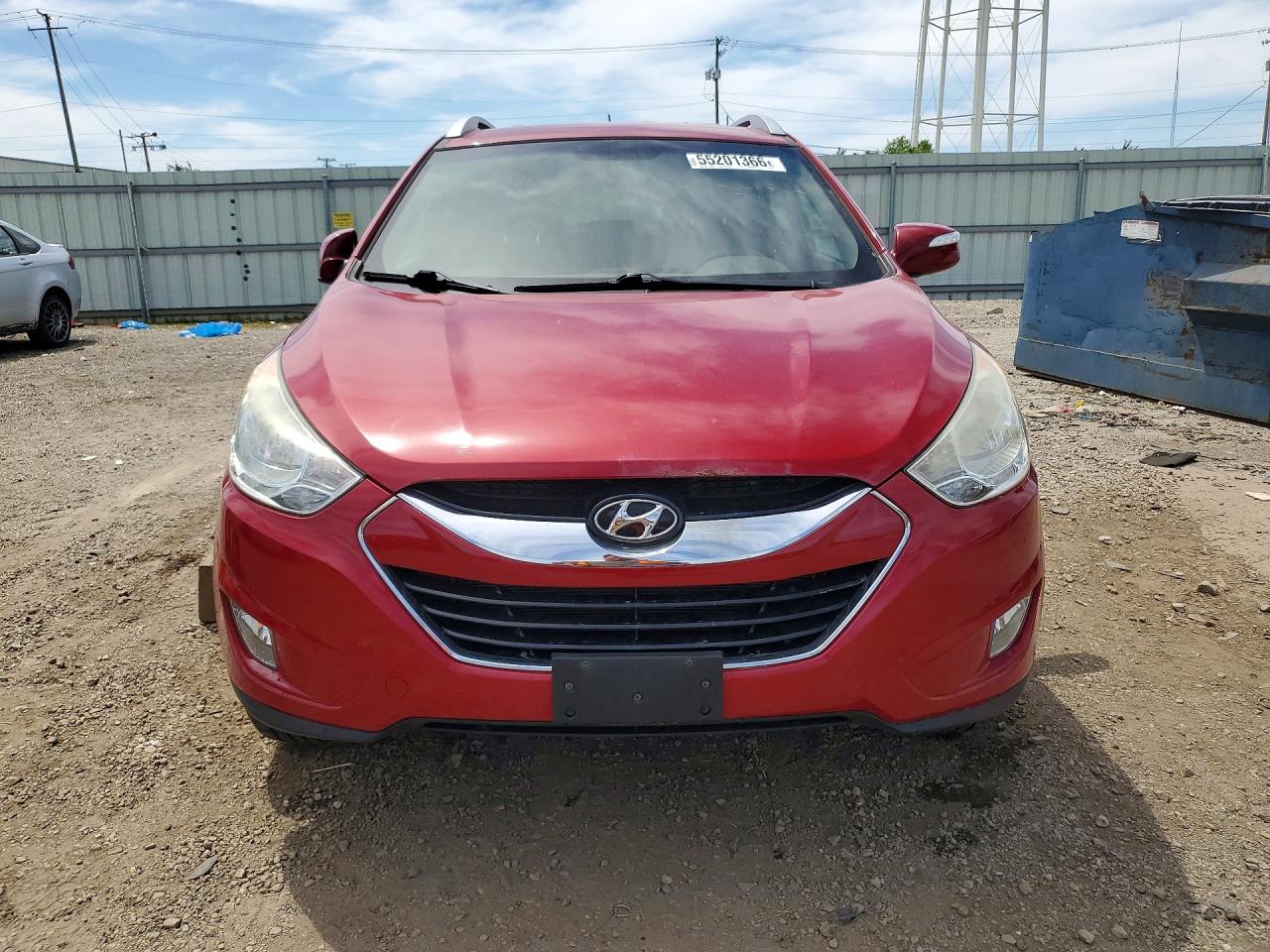 2013 Hyundai Tucson Limited Burgundy vin: KM8JUCAC0DU660102