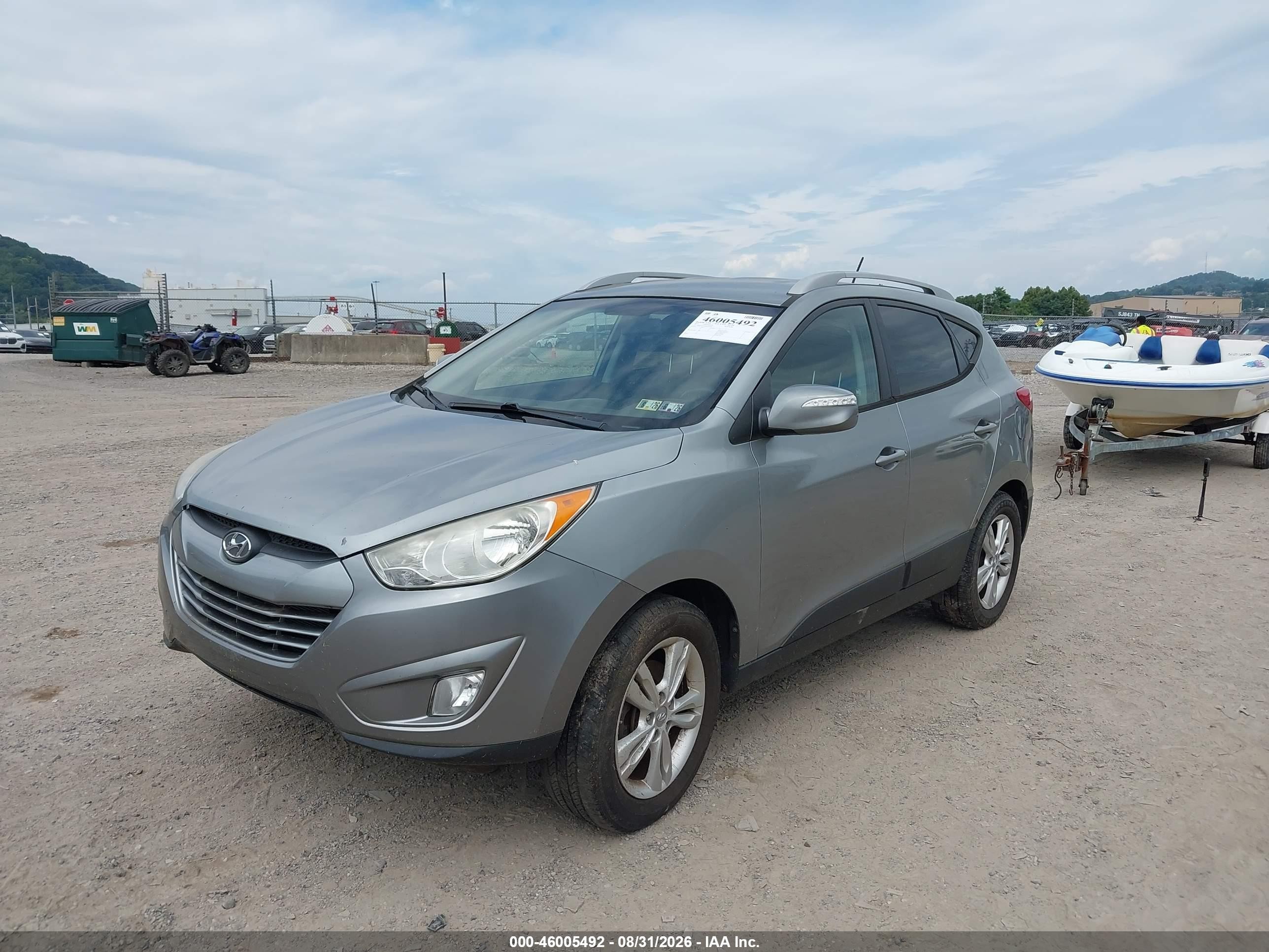 2013 Hyundai Tucson Gls Gray vin: KM8JUCAC0DU709296