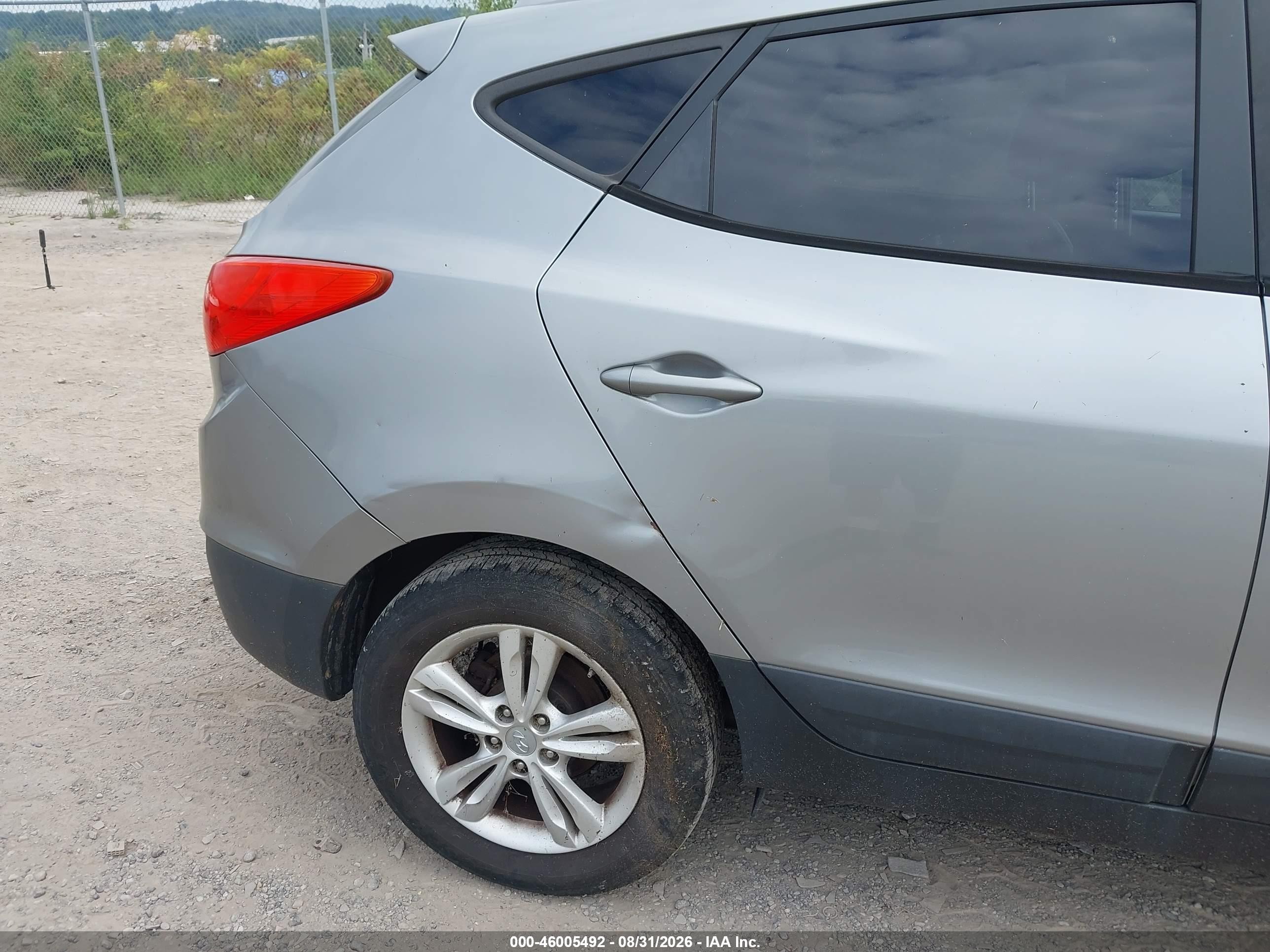 2013 Hyundai Tucson Gls Gray vin: KM8JUCAC0DU709296