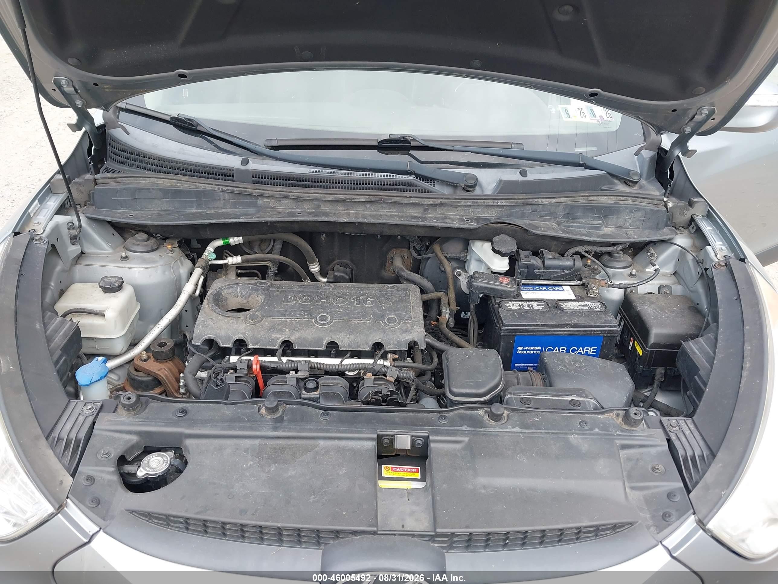 2013 Hyundai Tucson Gls Gray vin: KM8JUCAC0DU709296