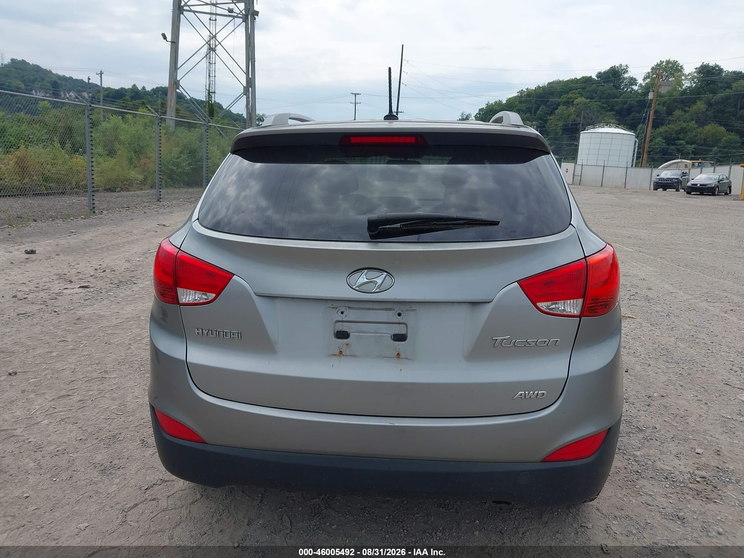 2013 Hyundai Tucson Gls Gray vin: KM8JUCAC0DU709296
