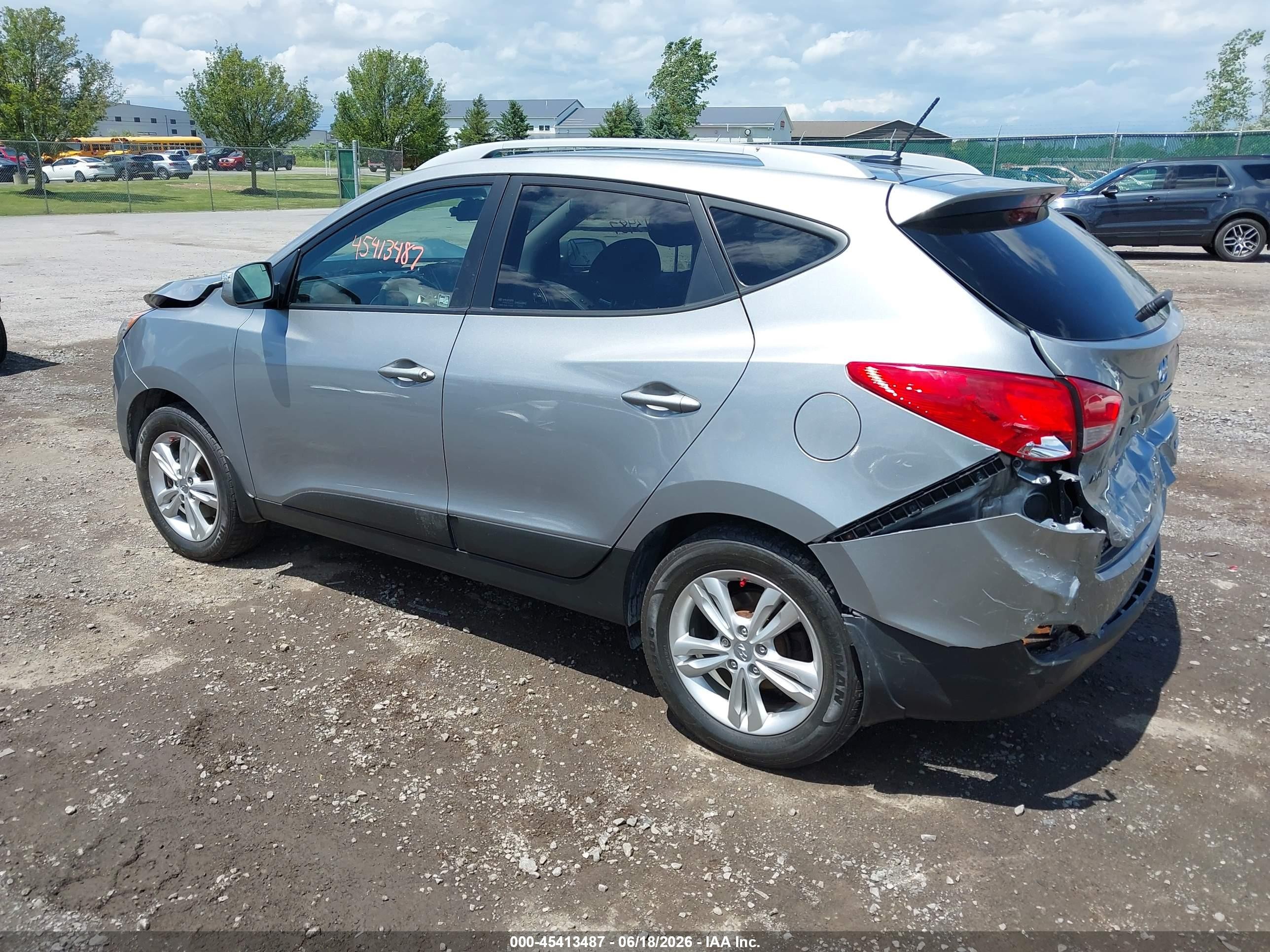 2013 Hyundai Tucson Gls Серый vin: KM8JUCAC0DU729287