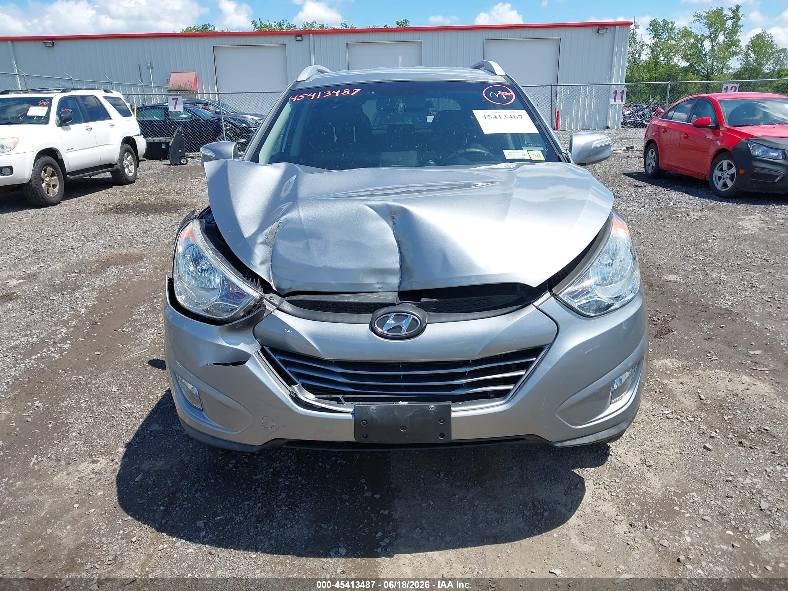 2013 Hyundai Tucson Gls Серый vin: KM8JUCAC0DU729287