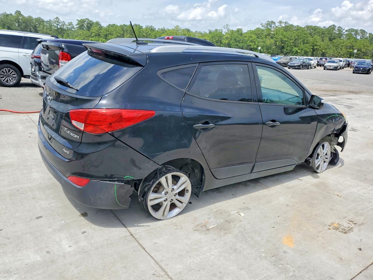 2013 Hyundai Tucson Gls Black vin: KM8JUCAC0DU731363