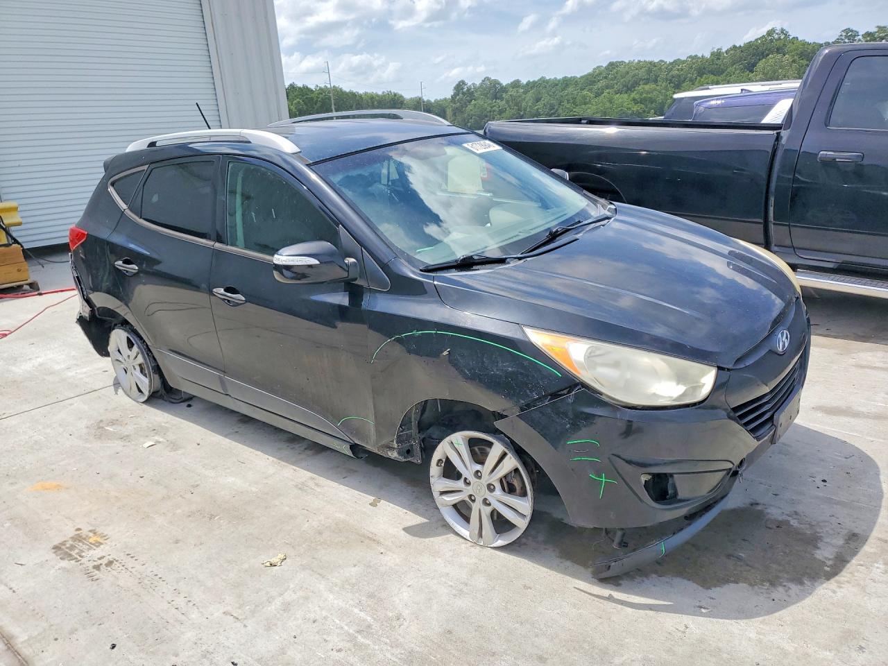 2013 Hyundai Tucson Gls Black vin: KM8JUCAC0DU731363