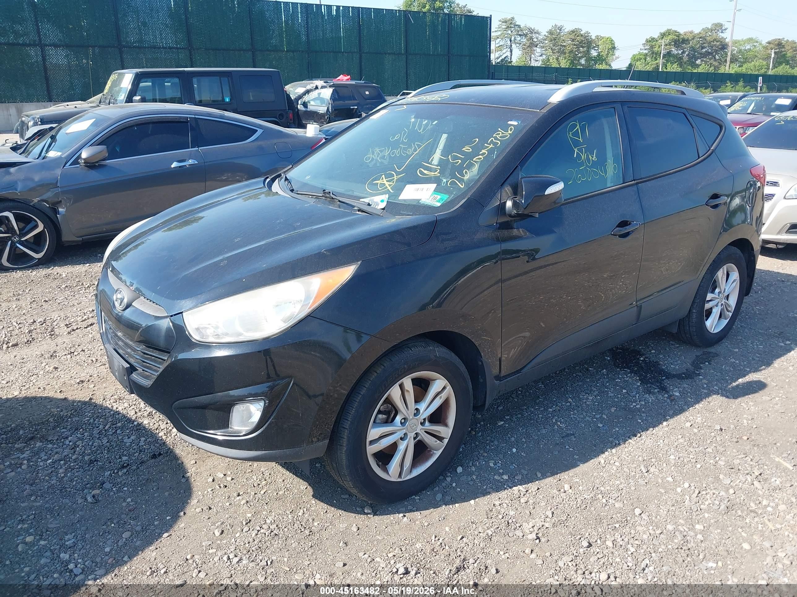 2013 Hyundai Tucson Gls Black vin: KM8JUCAC0DU783849