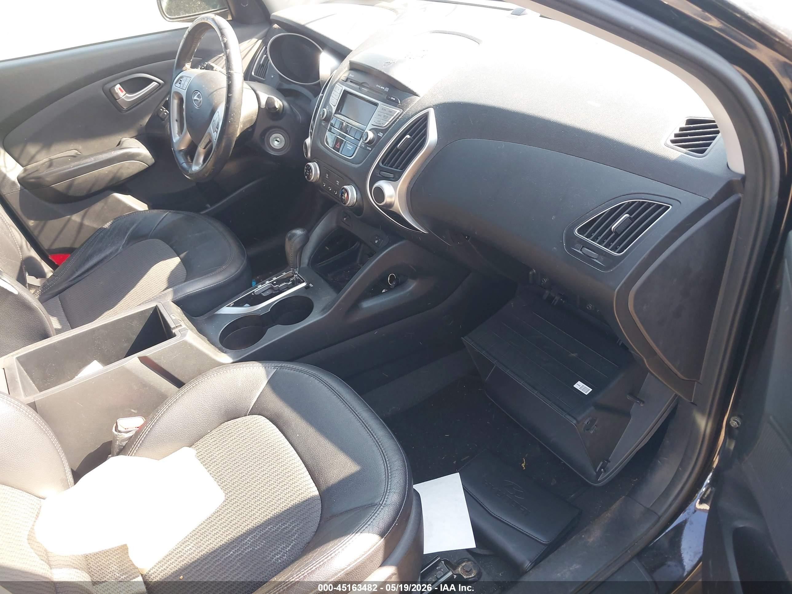 2013 Hyundai Tucson Gls Black vin: KM8JUCAC0DU783849