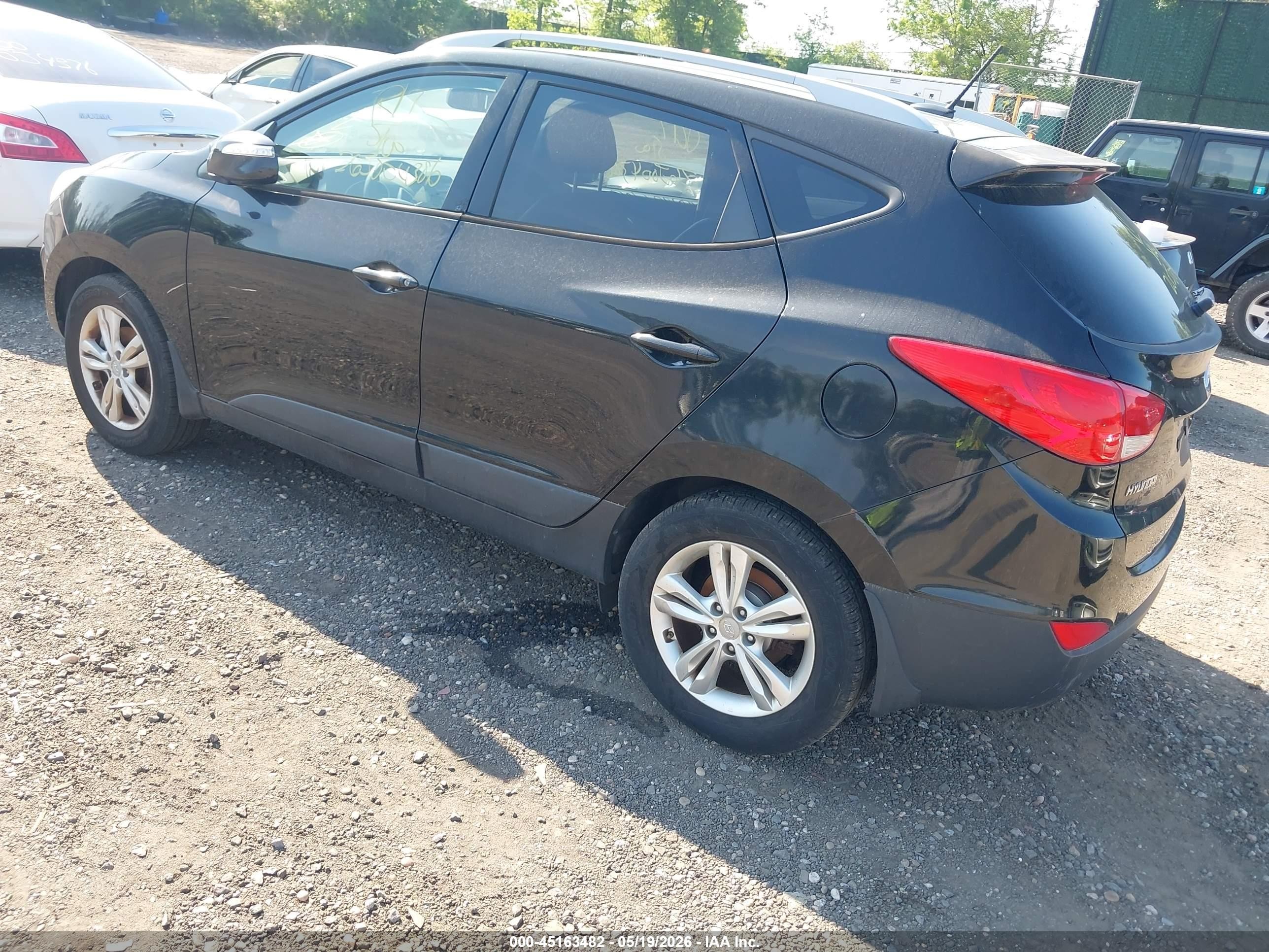 2013 Hyundai Tucson Gls Black vin: KM8JUCAC0DU783849