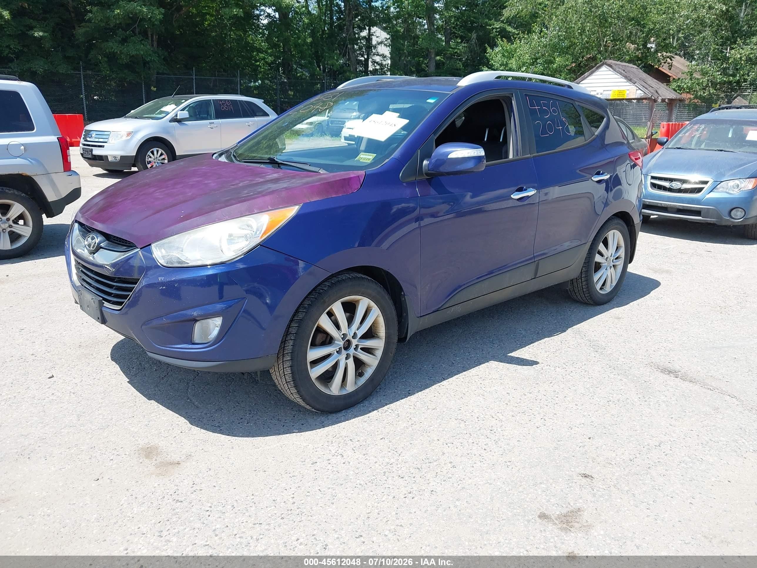2011 Hyundai Tucson Limited Purple vin: KM8JUCAC1BU316677