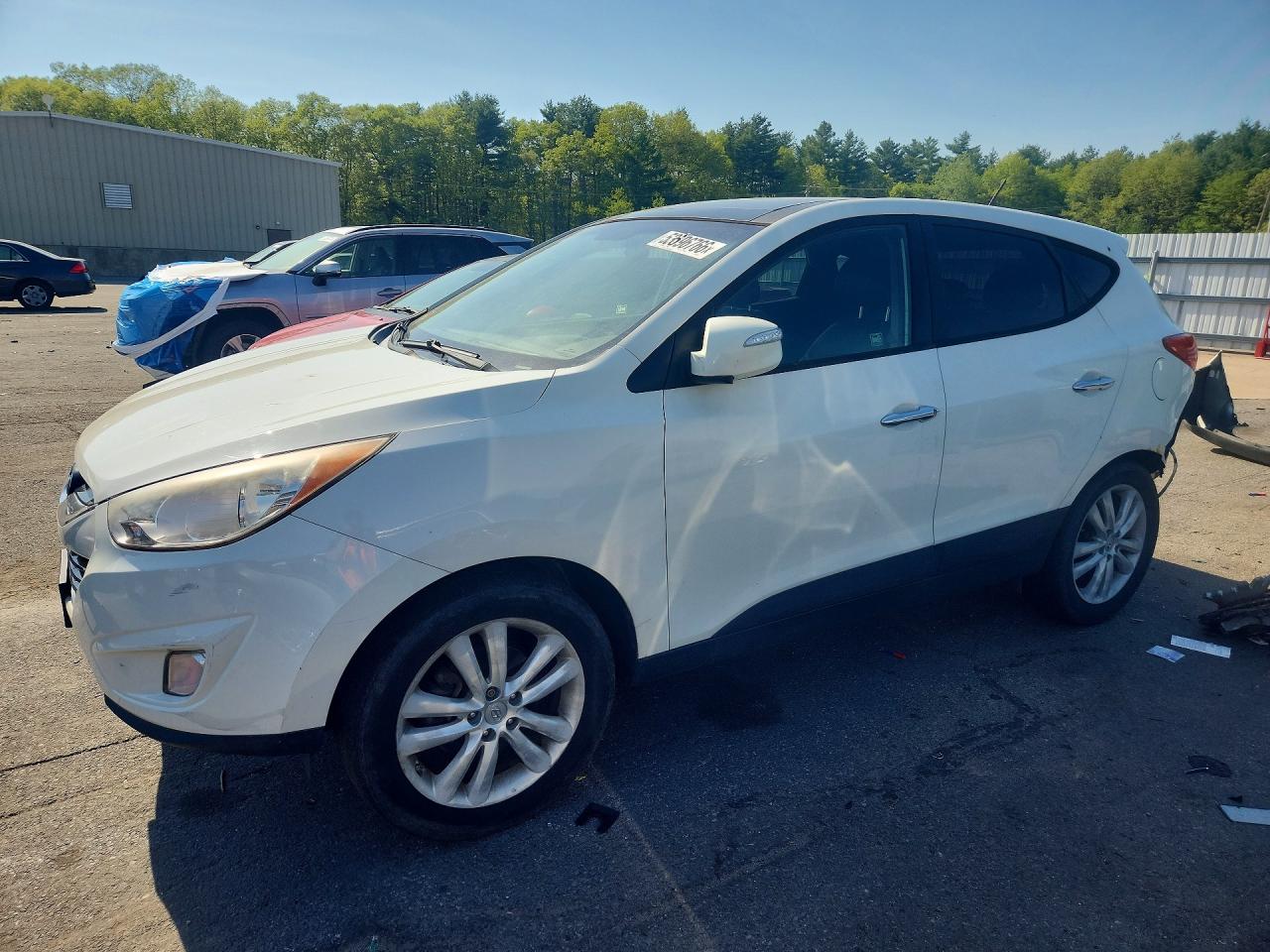 2012 Hyundai Tucson Limited Белый vin: KM8JUCAC1CU383104