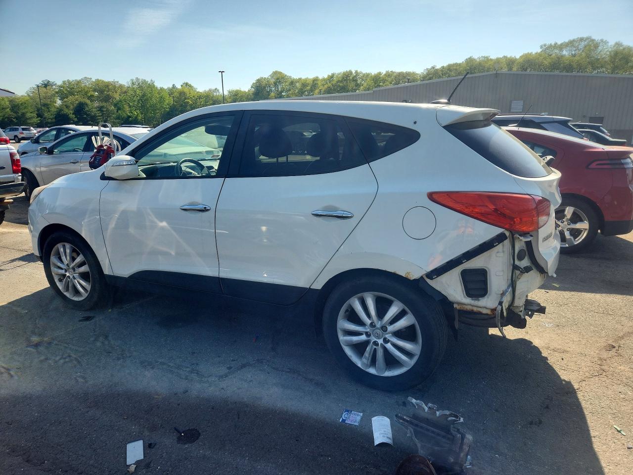 2012 Hyundai Tucson Limited White vin: KM8JUCAC1CU383104