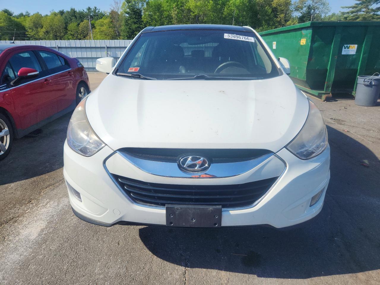 2012 Hyundai Tucson Limited White vin: KM8JUCAC1CU383104
