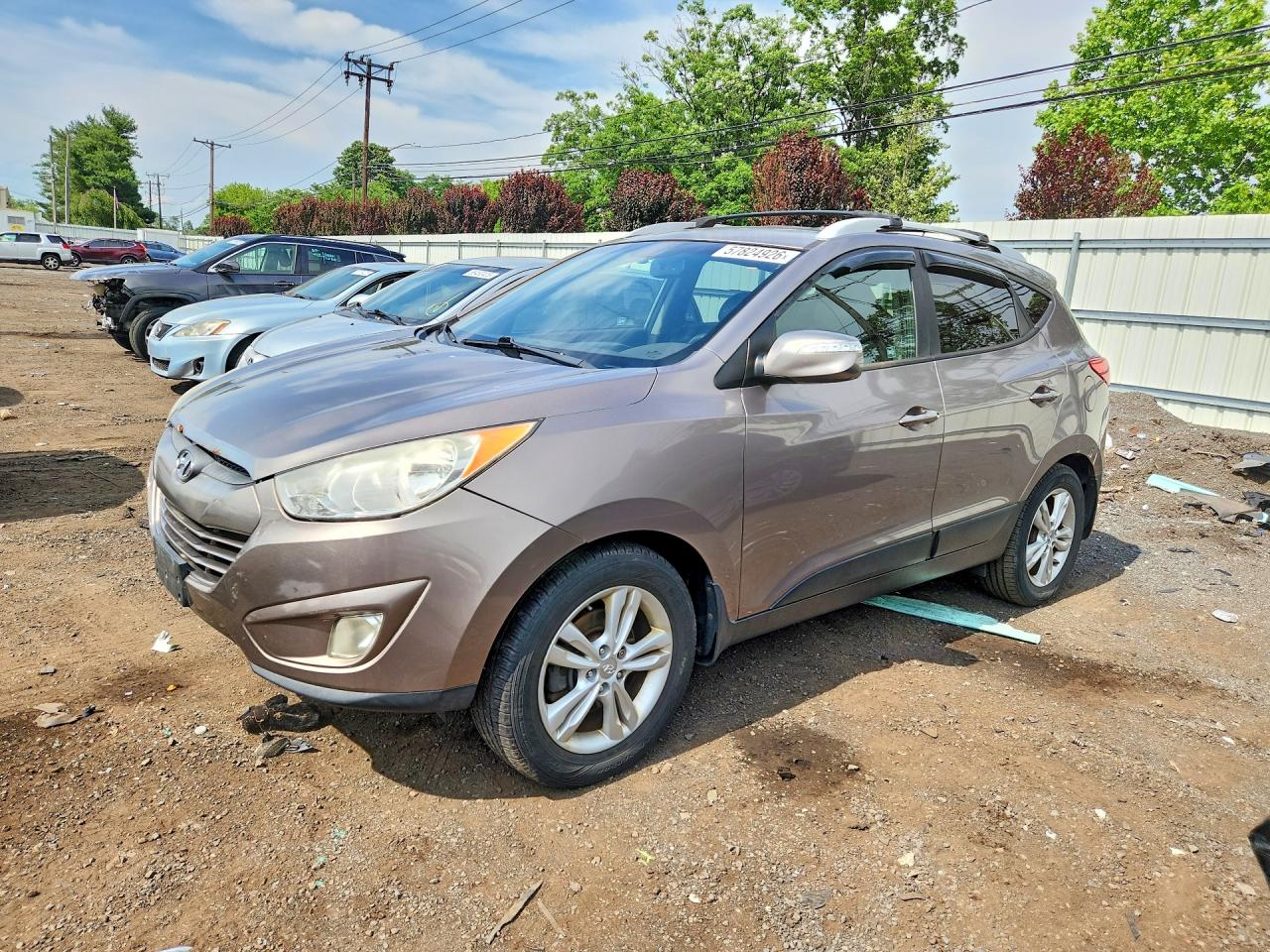 2012 Hyundai Tucson Gls Tan vin: KM8JUCAC1CU415808