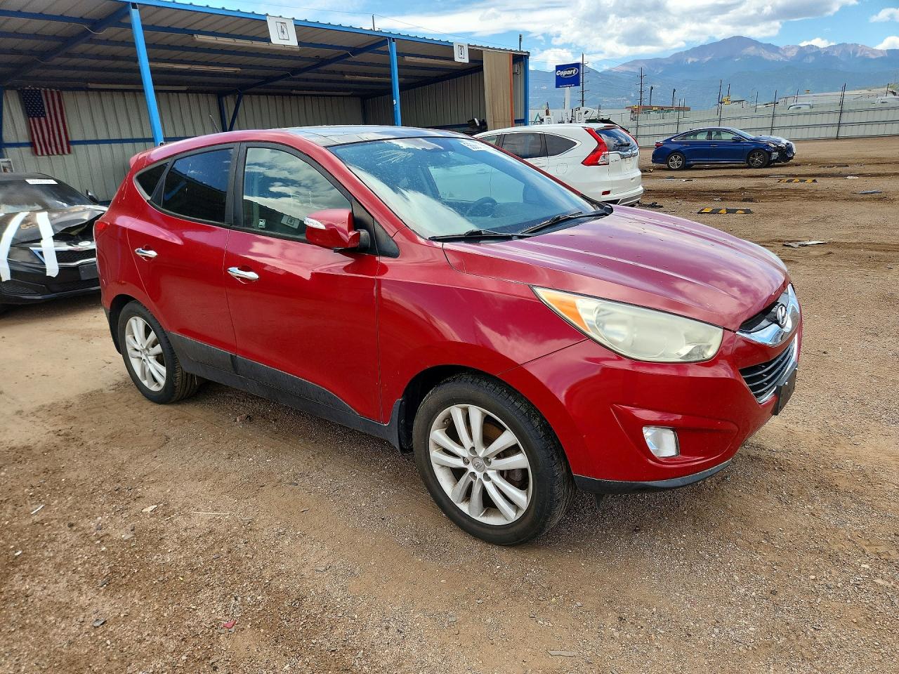 2012 Hyundai Tucson Limited Red vin: KM8JUCAC1CU542817