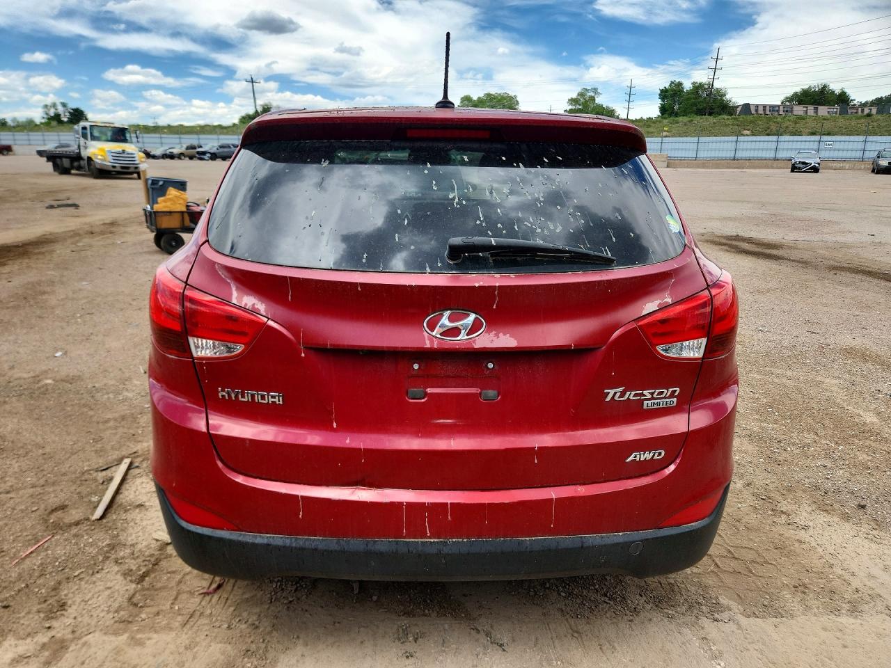 2012 Hyundai Tucson Limited Red vin: KM8JUCAC1CU542817