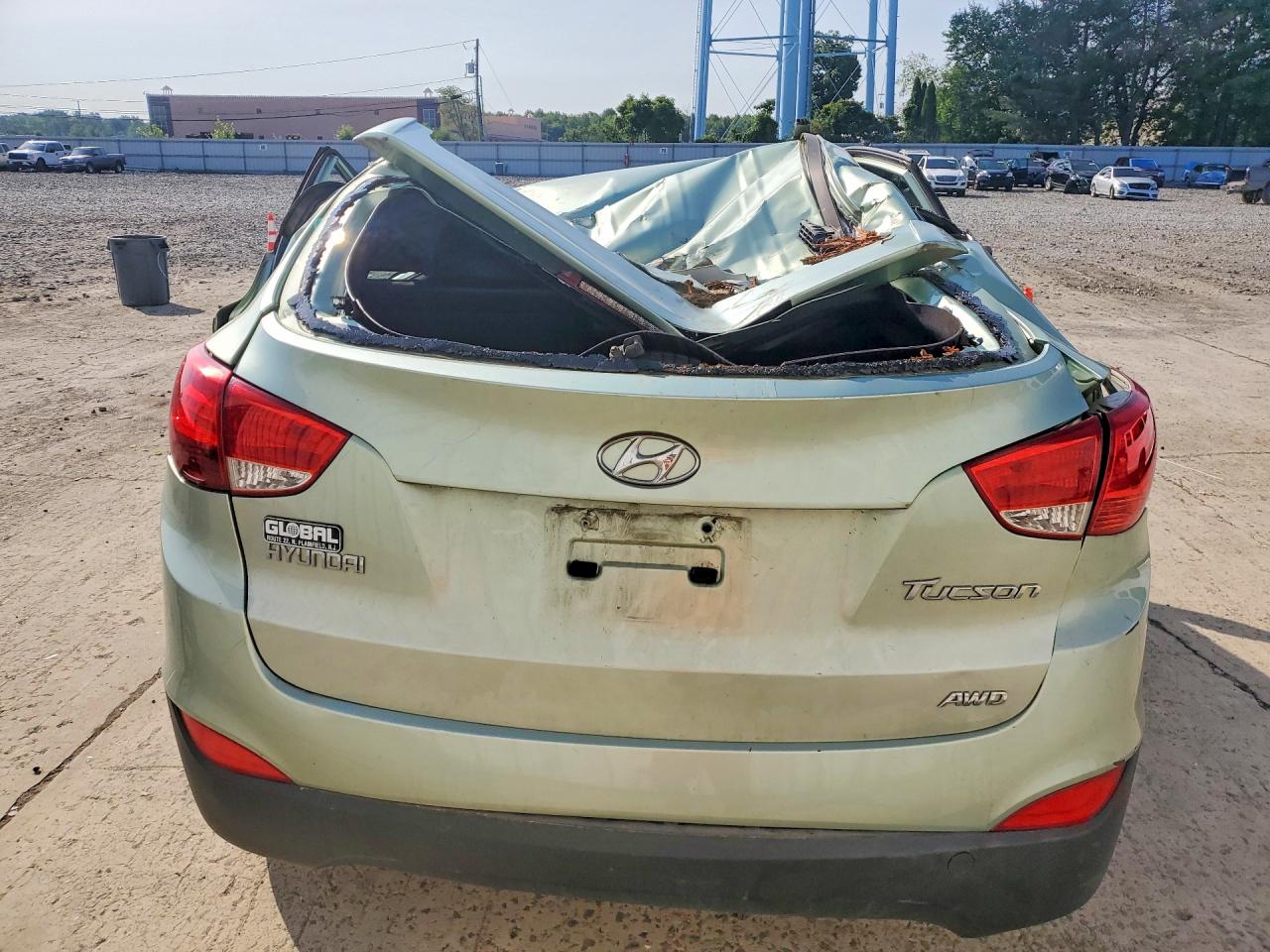 2013 Hyundai Tucson Gls Green vin: KM8JUCAC1DU582610